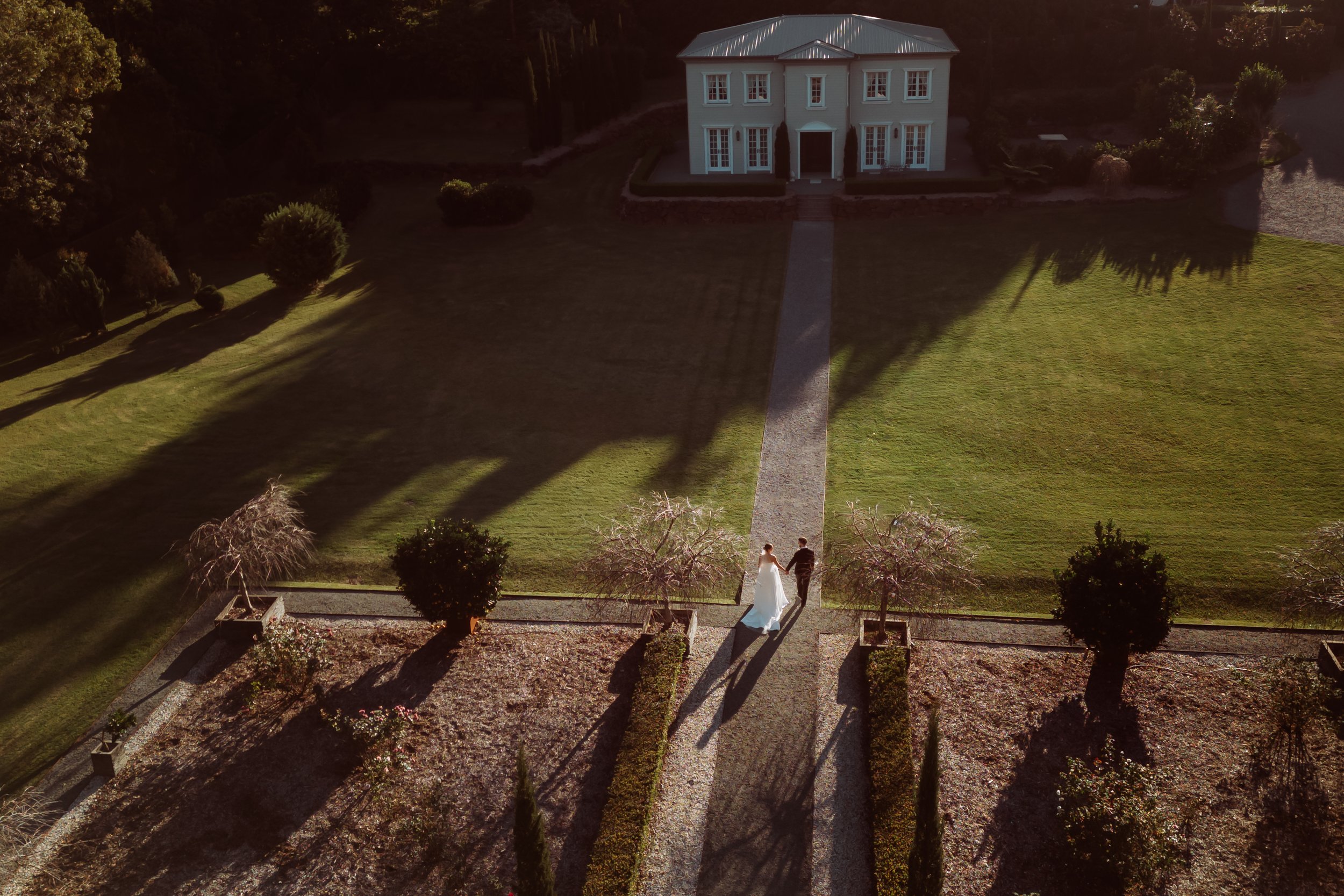 Winter bridal inspiration in the gardens at Wynmère Estate