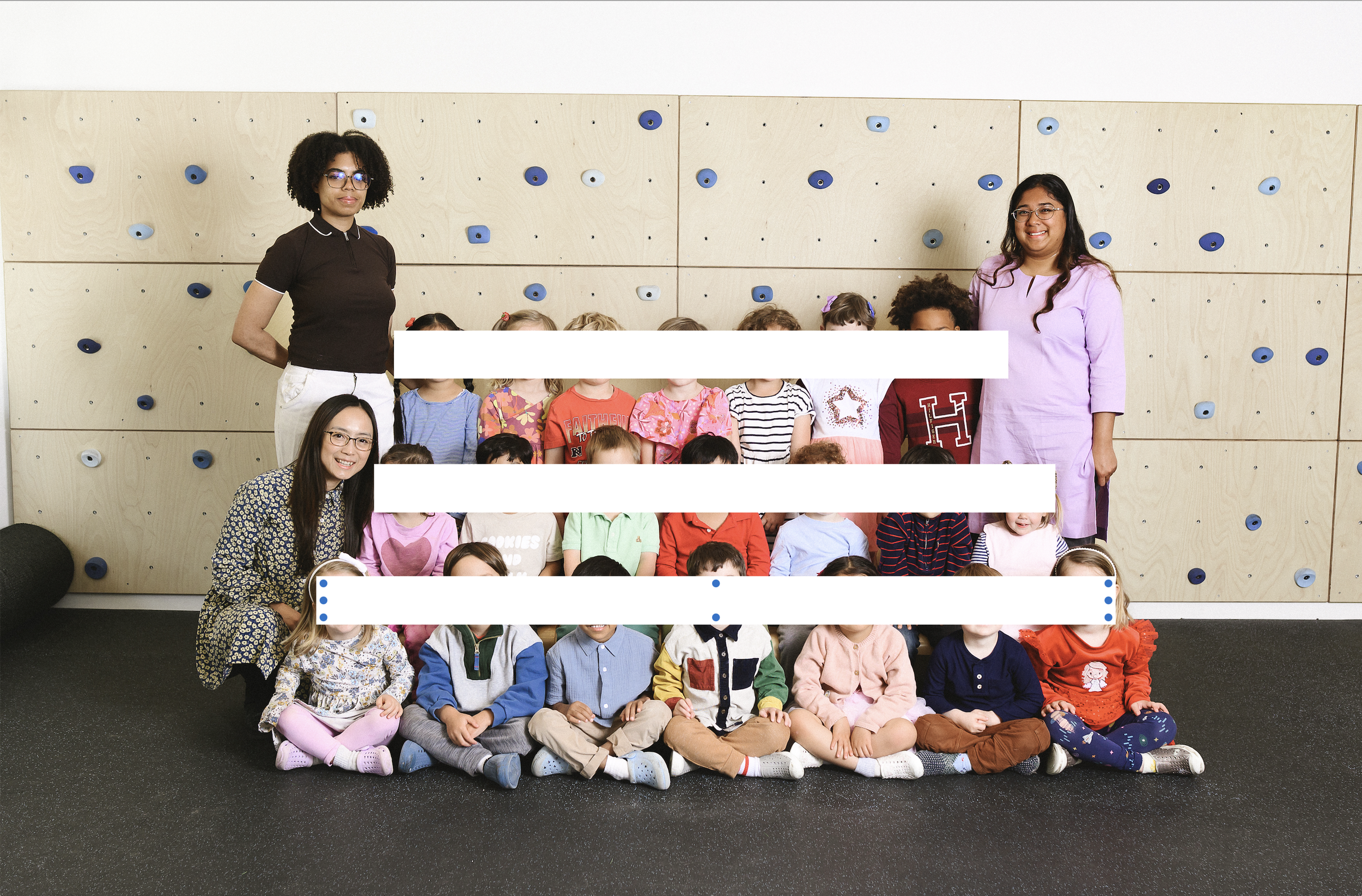 A preschool class photo in San Francisco, Bay Area