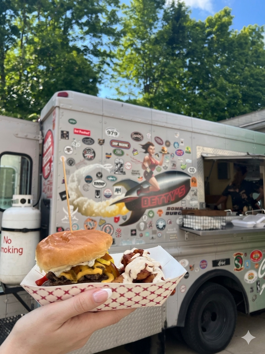 Food Truck Night • Ange & The Relics • Betty's Bombass Burgers