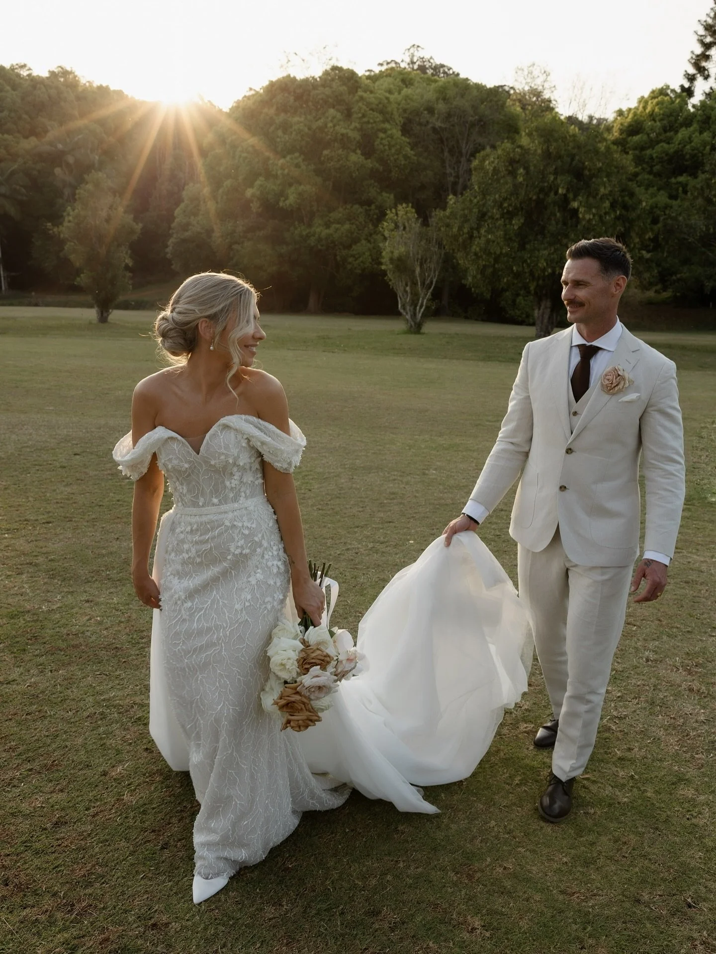 This beauty has left us breathless ✨ 
A moment for our gorgeous Sacha marrying her love in the stunning European inspired MARSHA gown paired with matching overskirt. 
This gorgeous lady welcomed her beautiful little boy in between her initial styli
