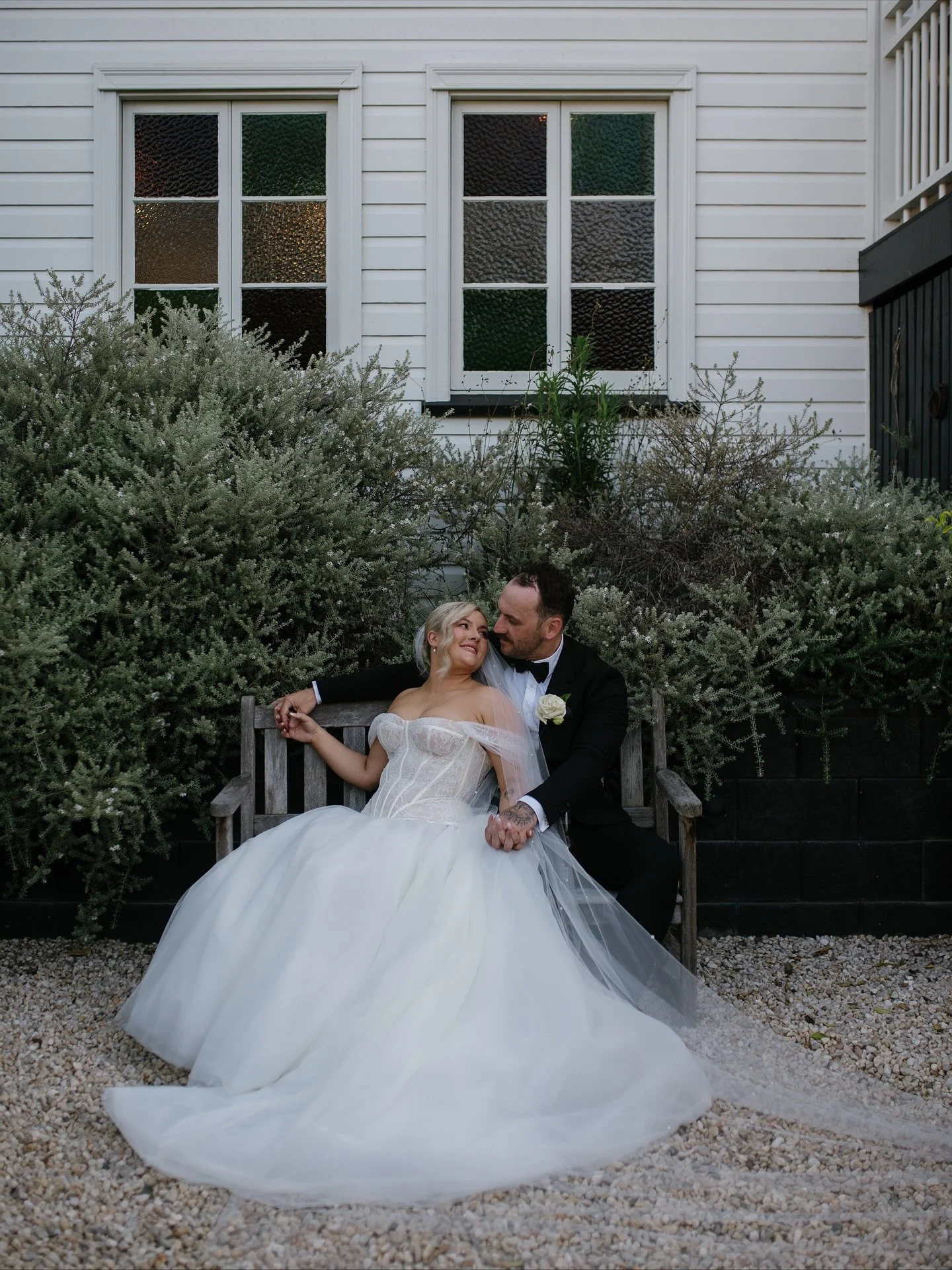 The &lsquo;just married&rsquo; glow for these two lovers✨ 

Our gorgeous Natalie absolutely radiant in the sculptural and chic TRUE gown by @wona_concept. We LOVE a bride that dares to be different, creating a look unique to her and her stunning day.