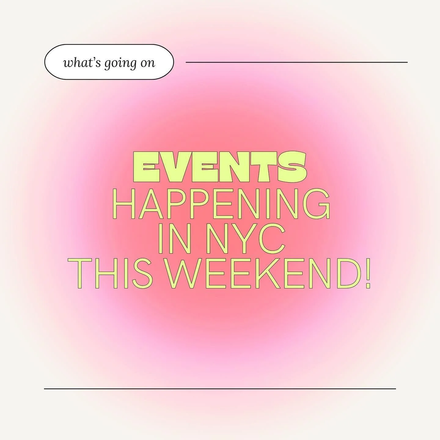 🚲💨EVENTS HAPPENING IN
NYC THIS WEEKEND 💨🚲

Gear up for an epic weekend celebrating Earth Day and 420! 🌎🌿 
From your go-to event planner, here&rsquo;s the lineup to elevate your weekend: Dive into Bicycle Day adventures, groove to a stellar 420 