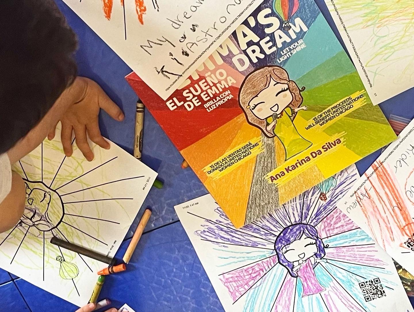 Montessori students make their own cover with their own dreams (Copy)