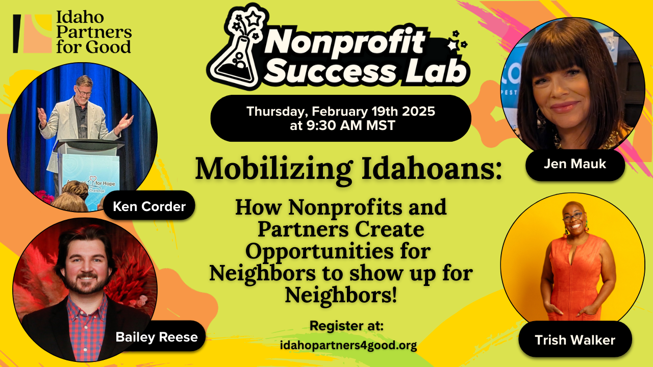 Nonprofit Success Lab-Mobilizing Idahoans! 