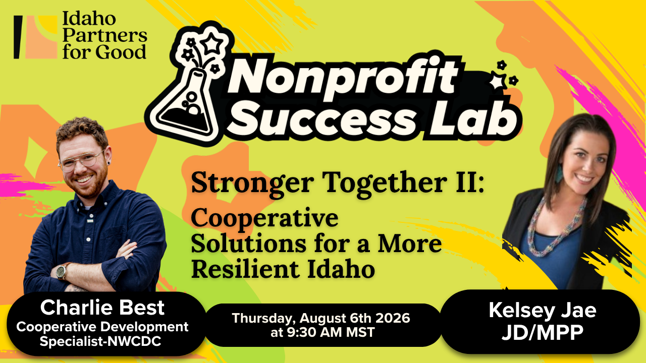 Stronger Together II: Cooperative Solutions for a More Resilient Idaho. 