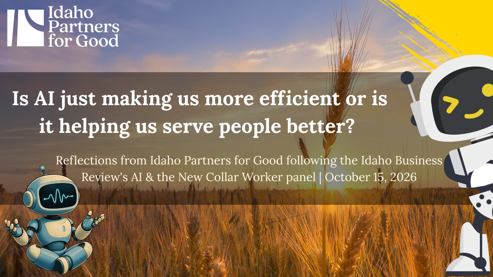 Is AI just making us more efficient or is it helping us serve people better?&nbsp;
