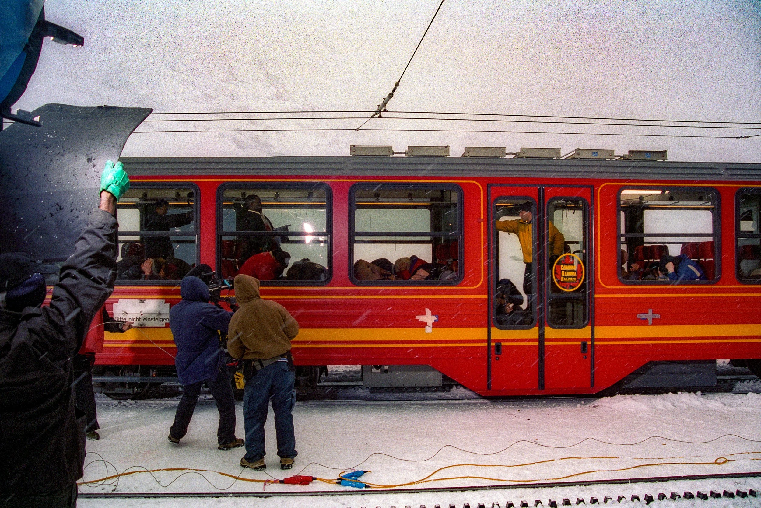 Lots of shooting for this three hour Bollywood extravaganza