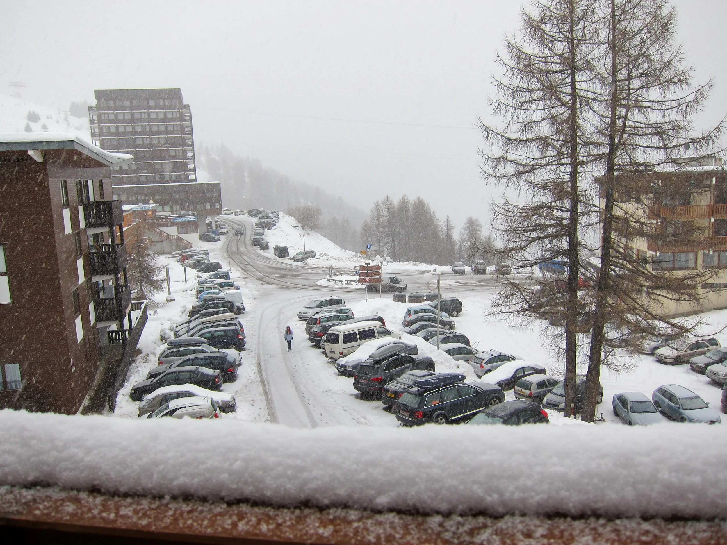 Finally in the French Alps snow