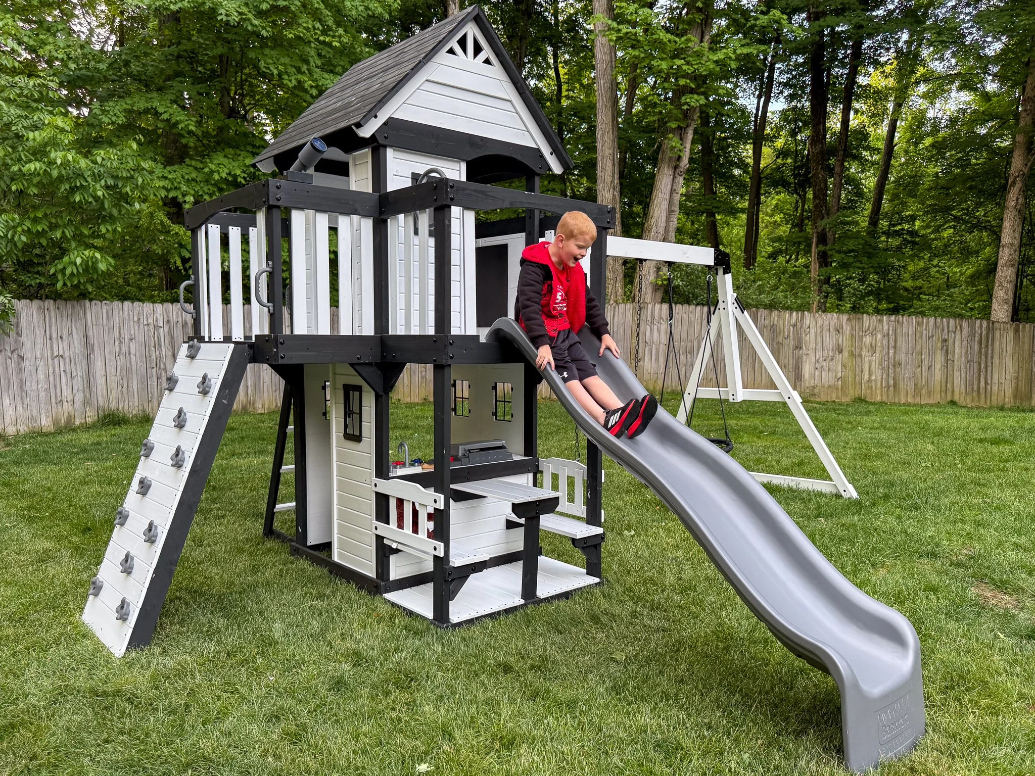 New playset assembly is complete