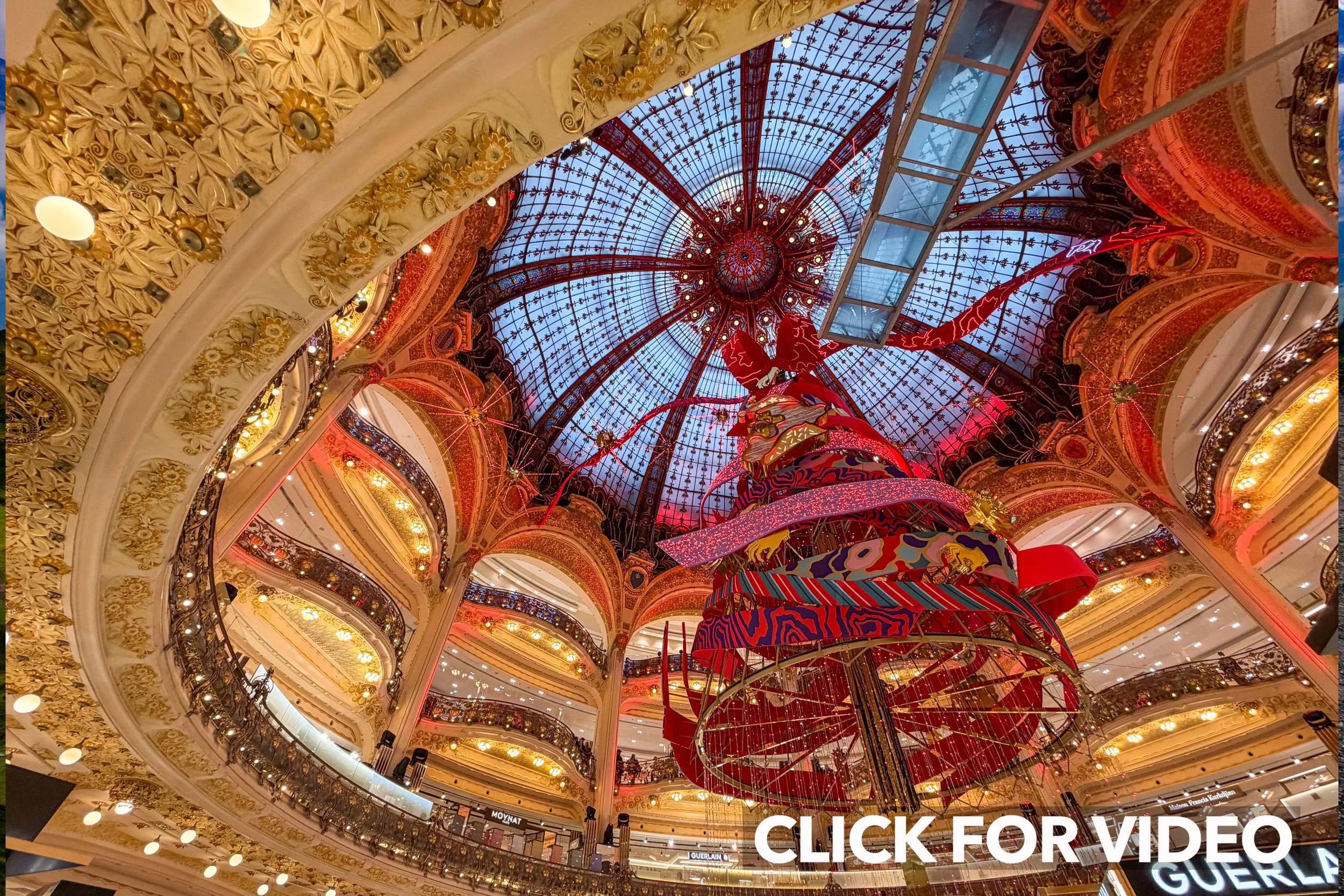 Galleries Lafayette, interior wide shot.
