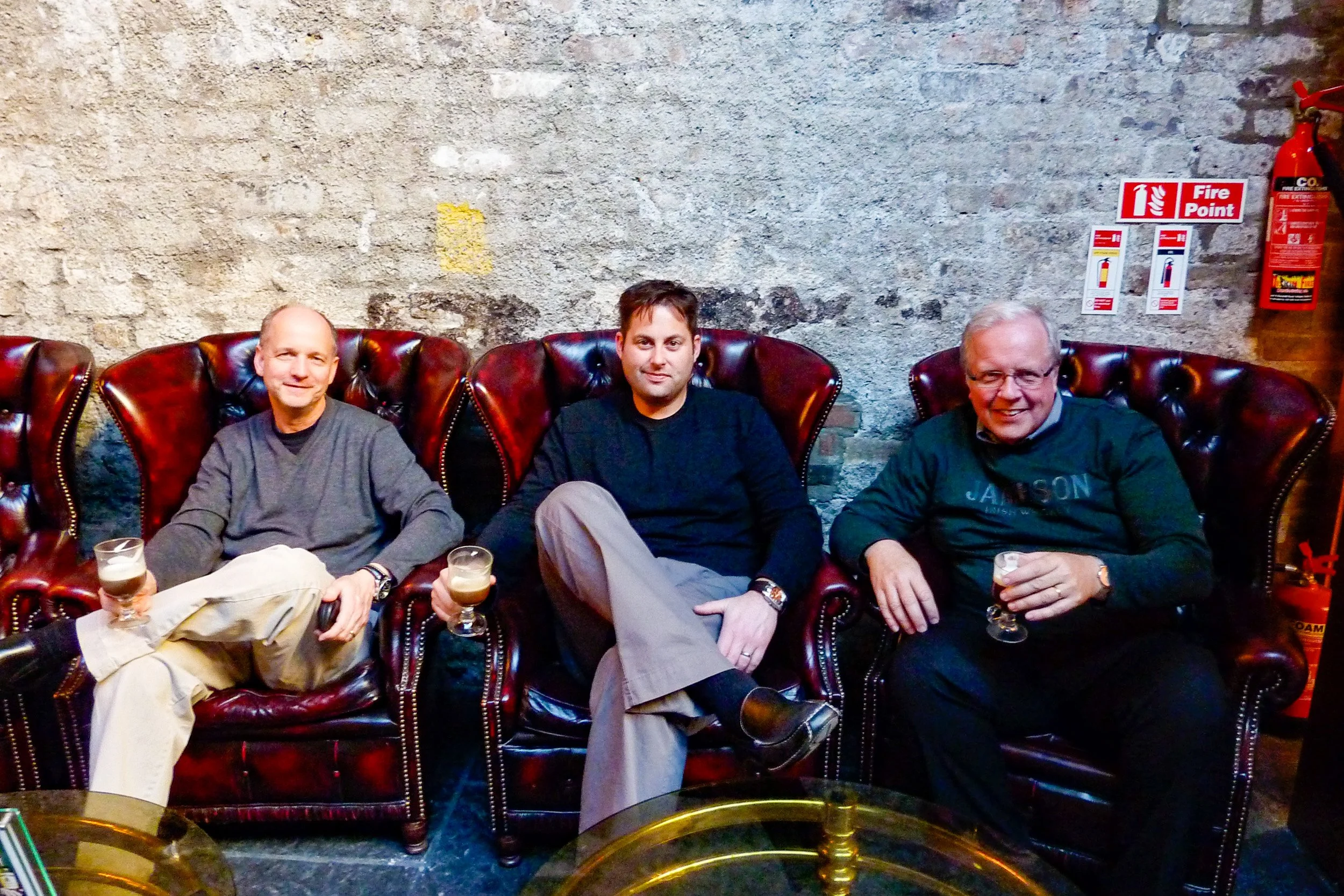 Three gentlemen on tour