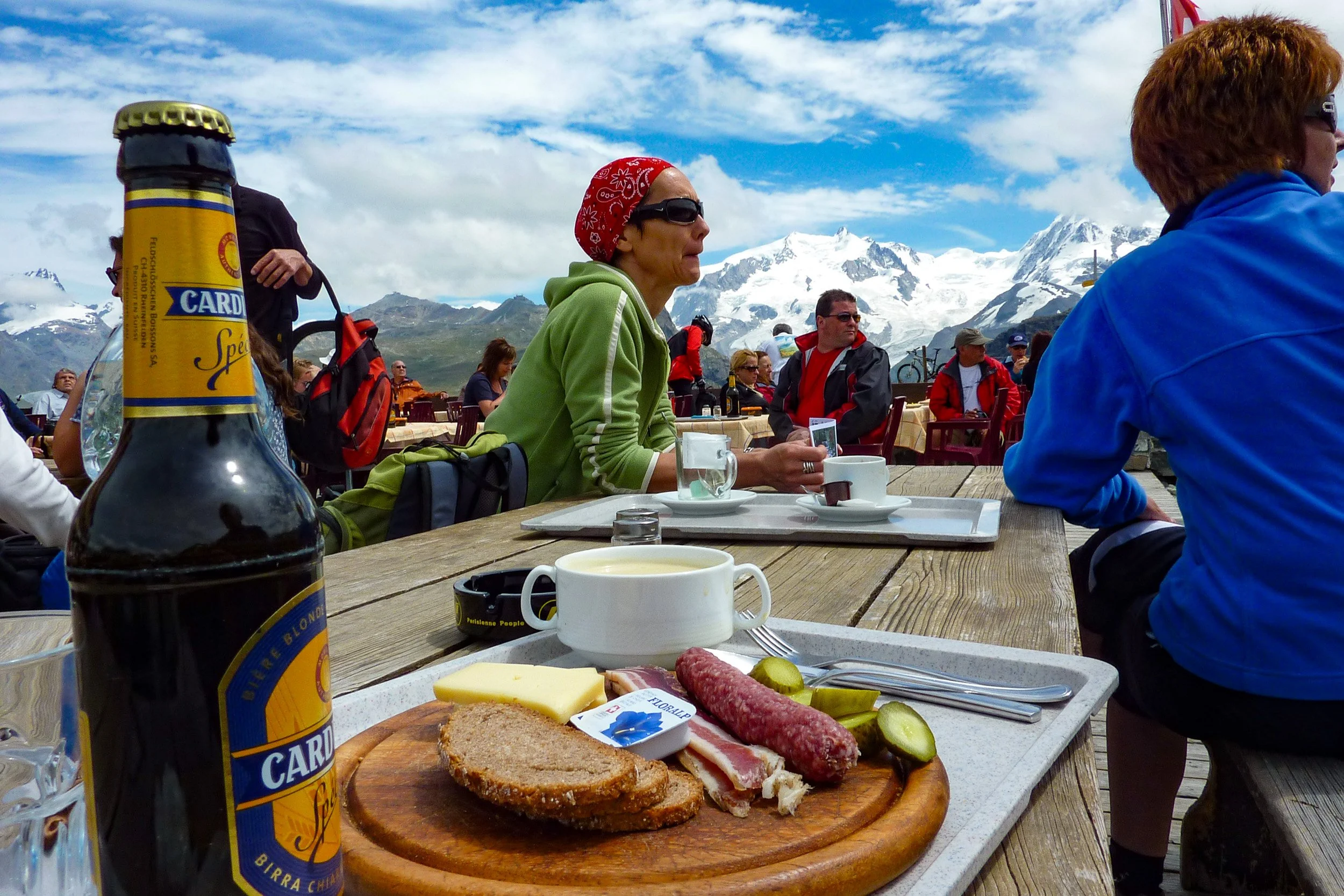 Sausage and cheese lunch