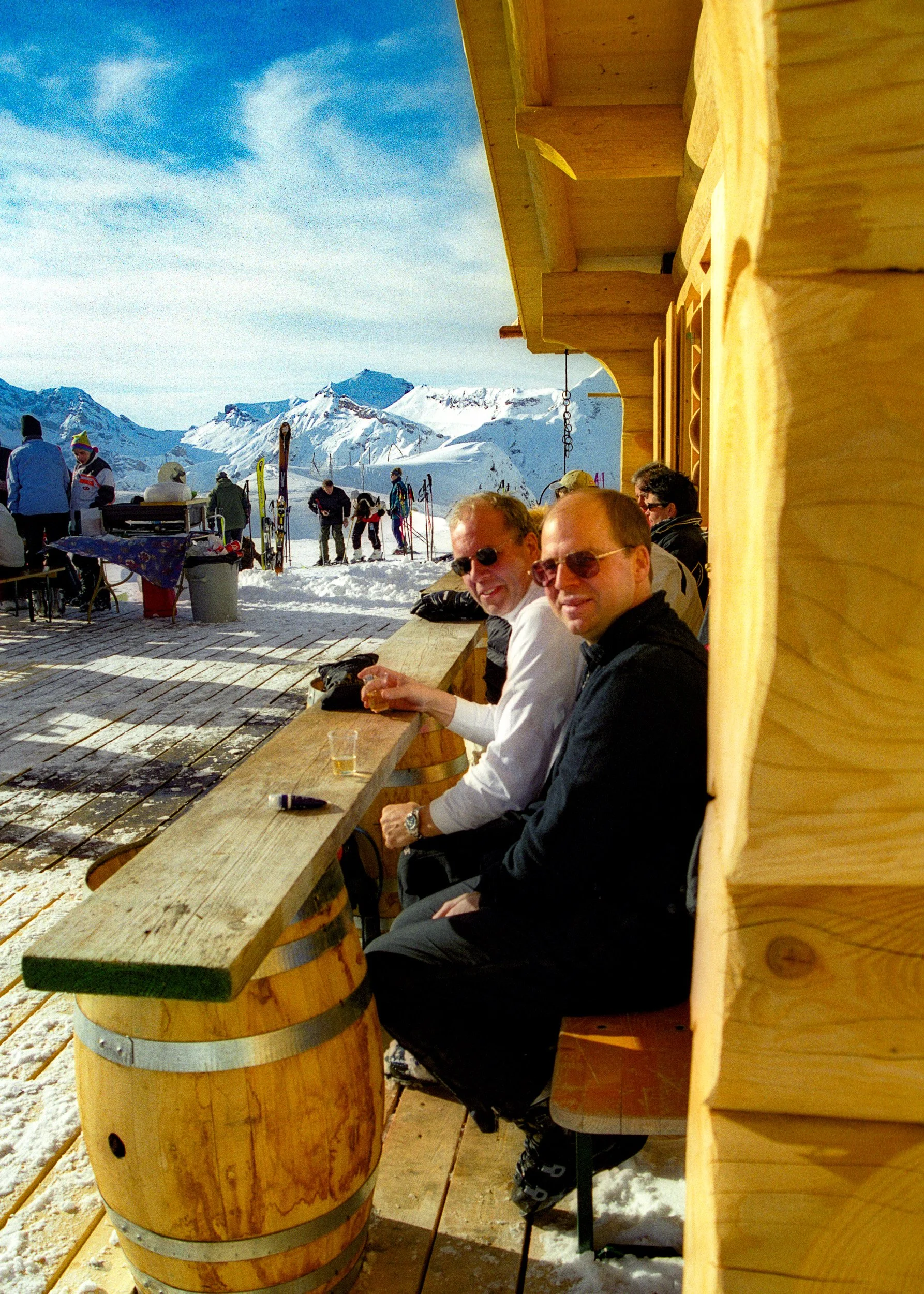 Taking a break at the Start Bar