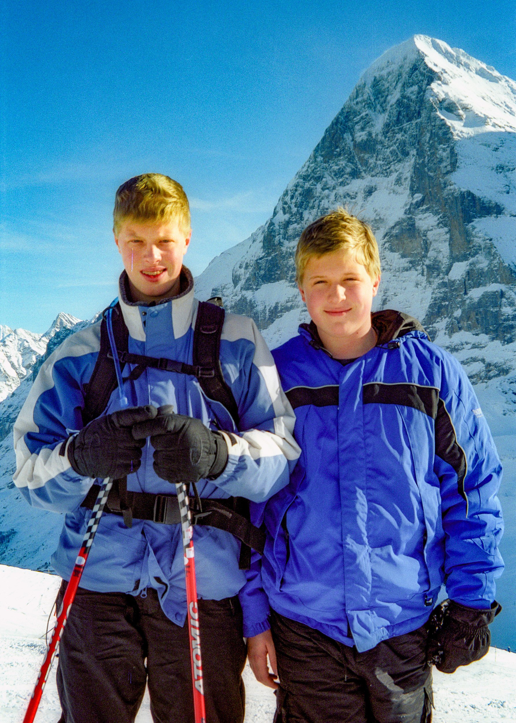 Posing with the peak