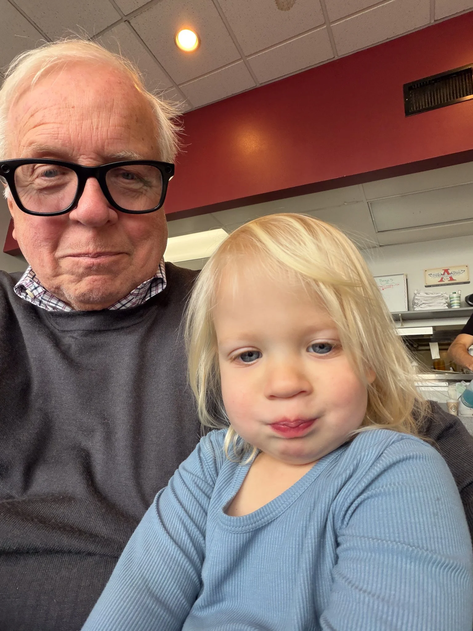 At Benji's with Amelia