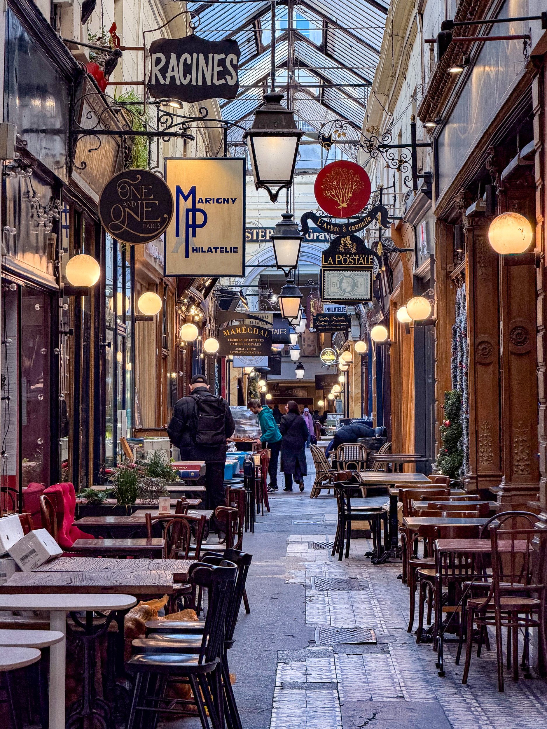Parisian Passageway - Racine’s restaurant .