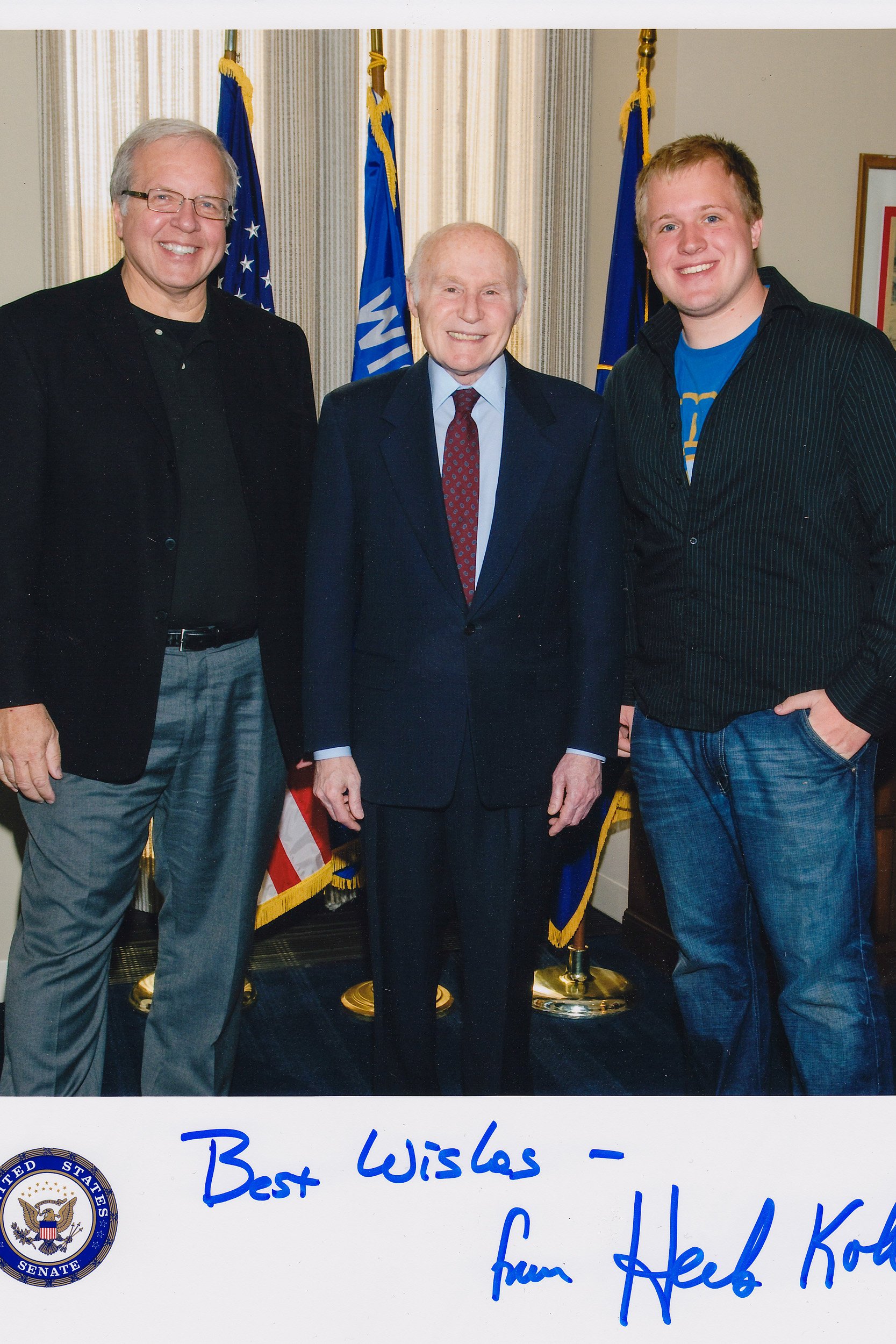 Checking in with the Senator for breakfast.jpg