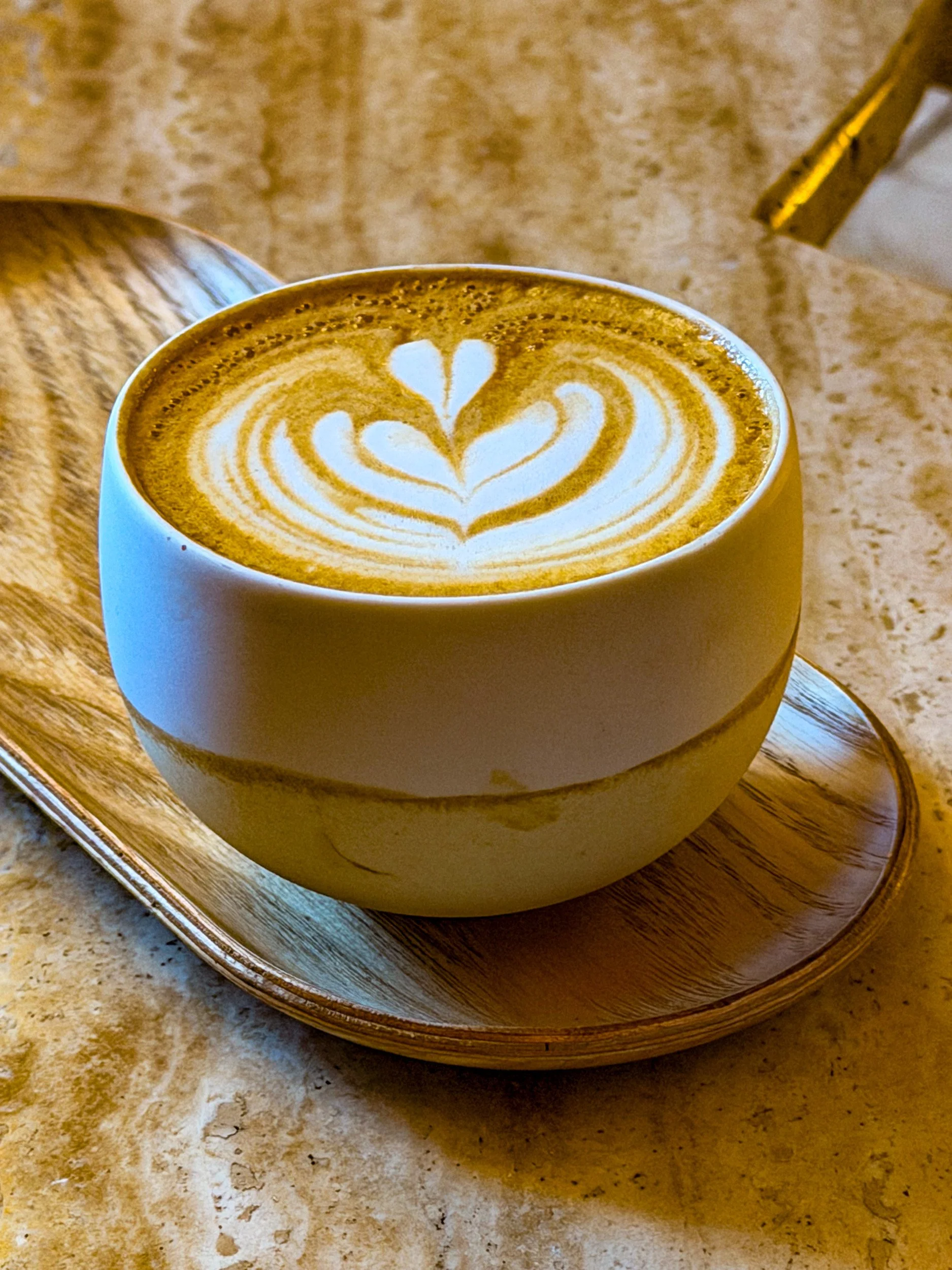 Cappuccino art.