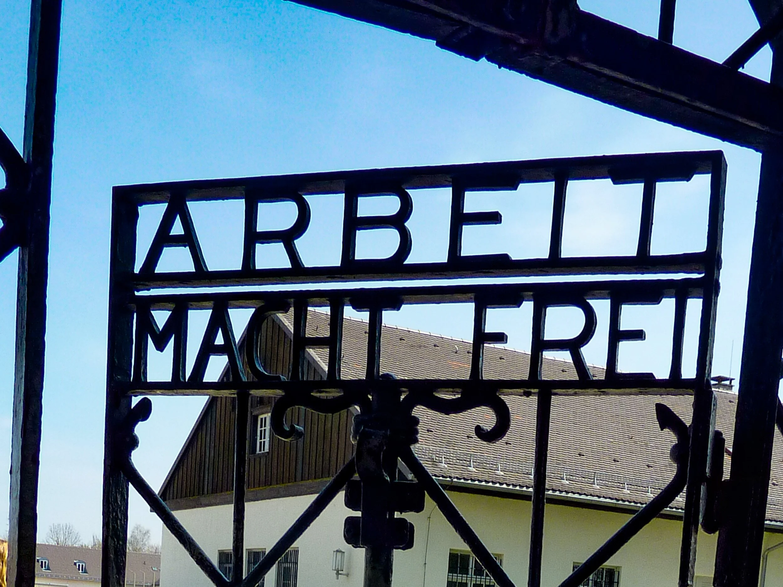 Arbeit Macht Frei. Dachau entrance