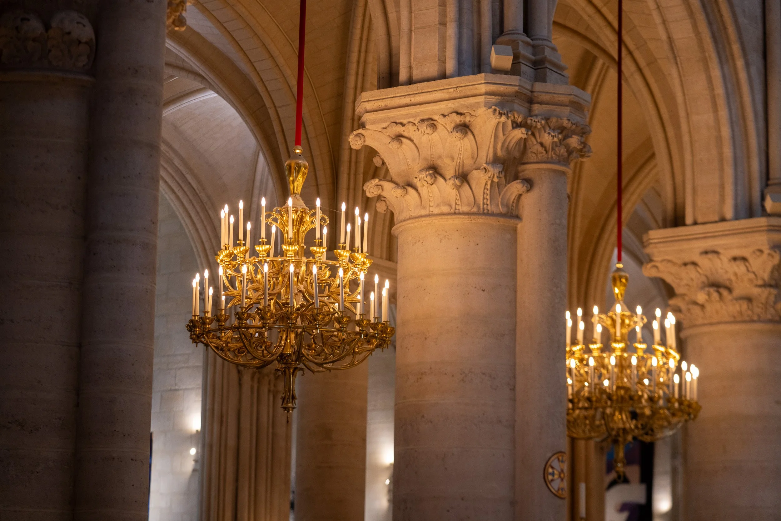 Notre Dame candelabra.