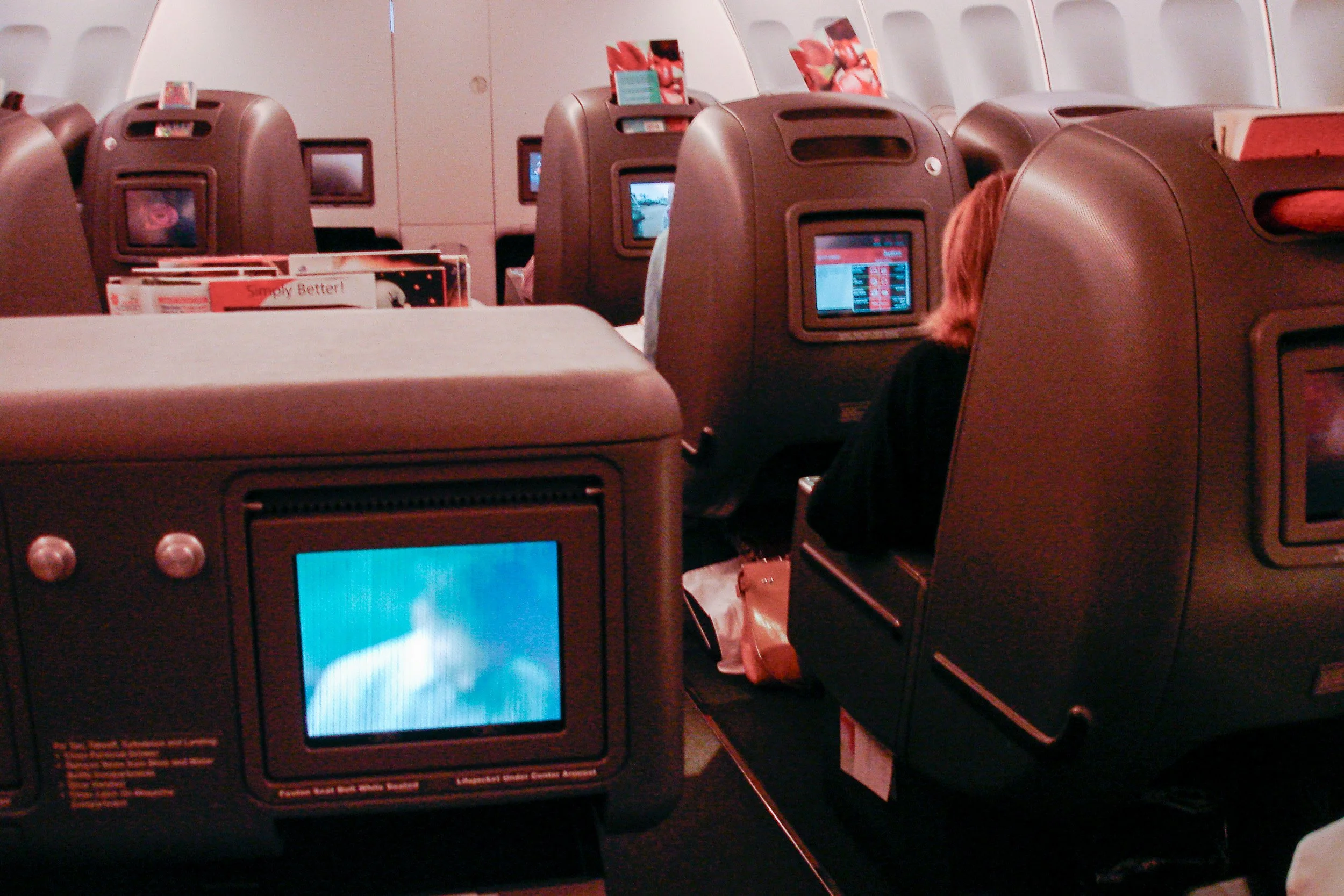 Business Class across the Pacific