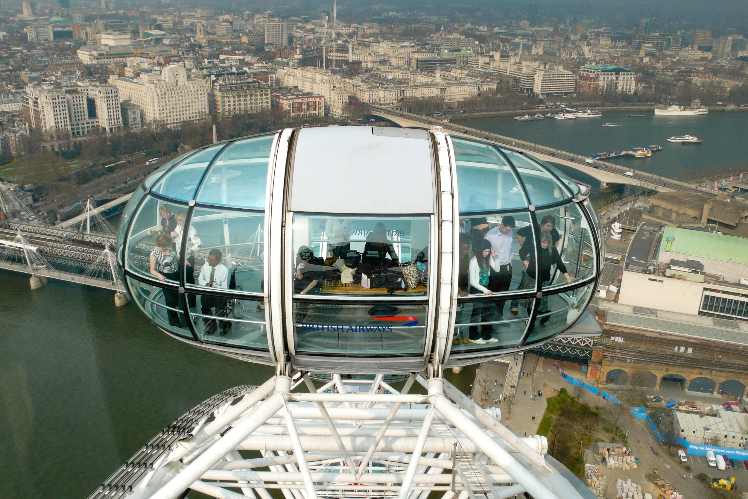 Riding high above London