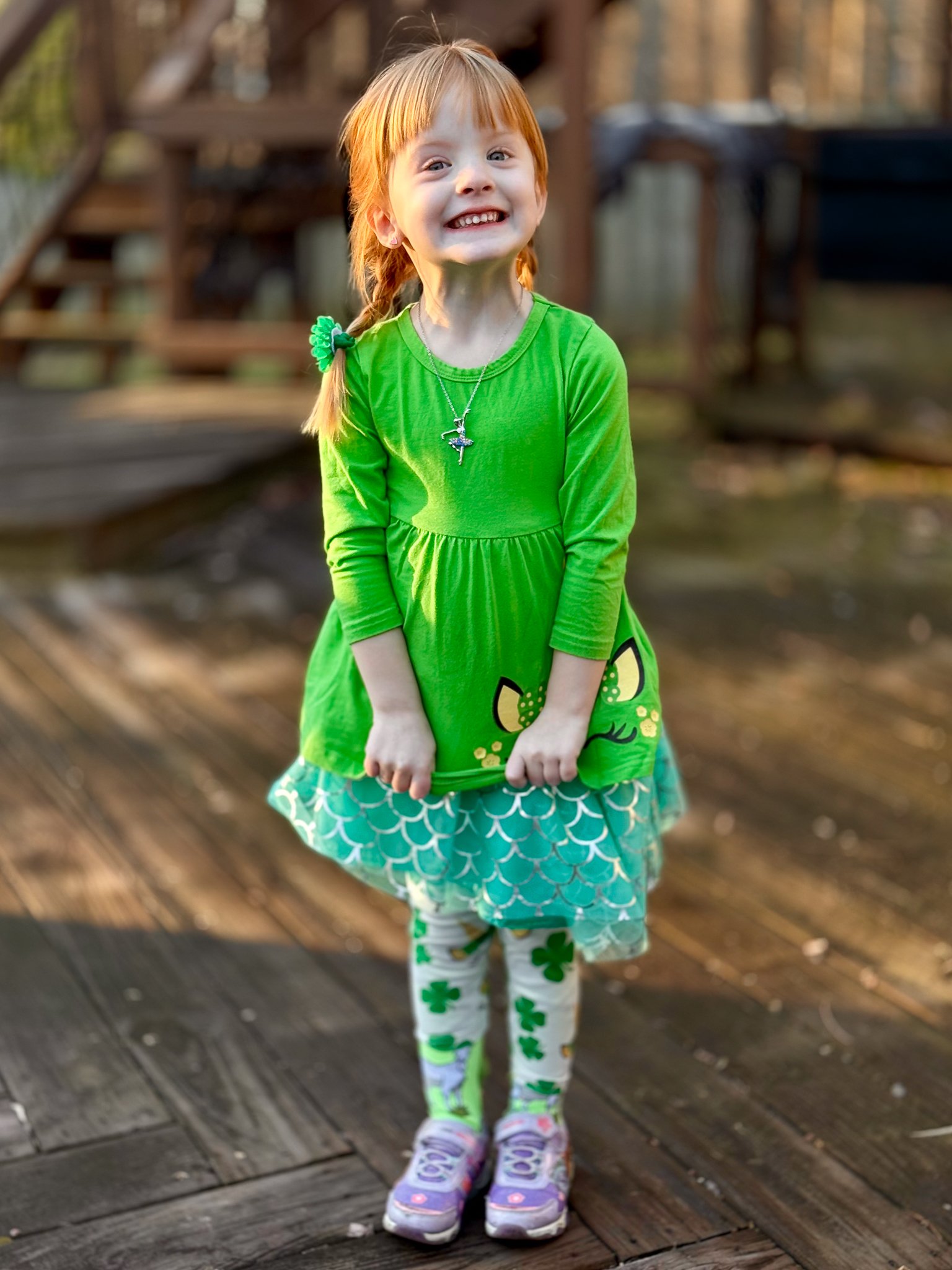 Enjoying the St. Patrick's Day sunshine