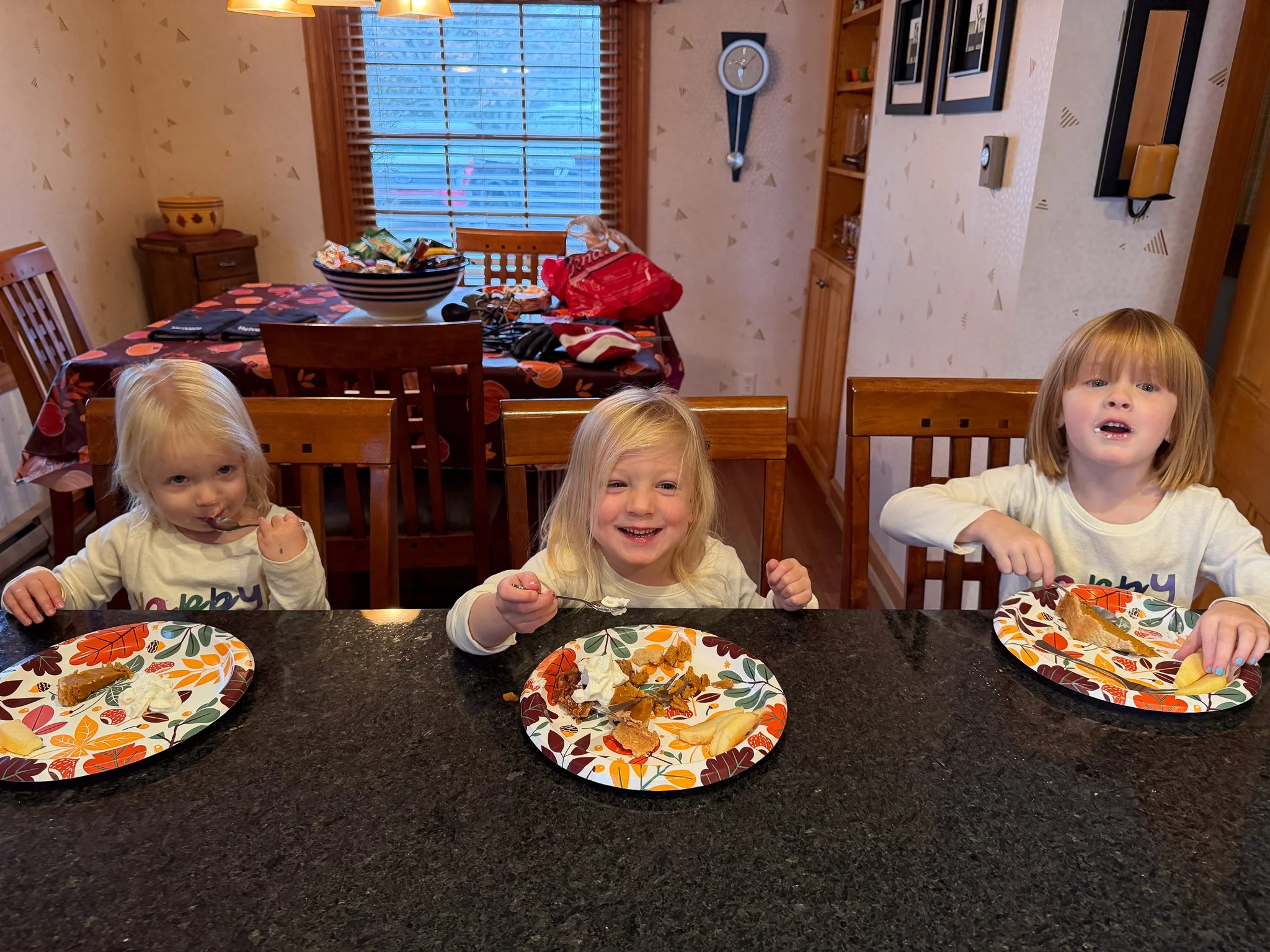 The pumpkins and their pies