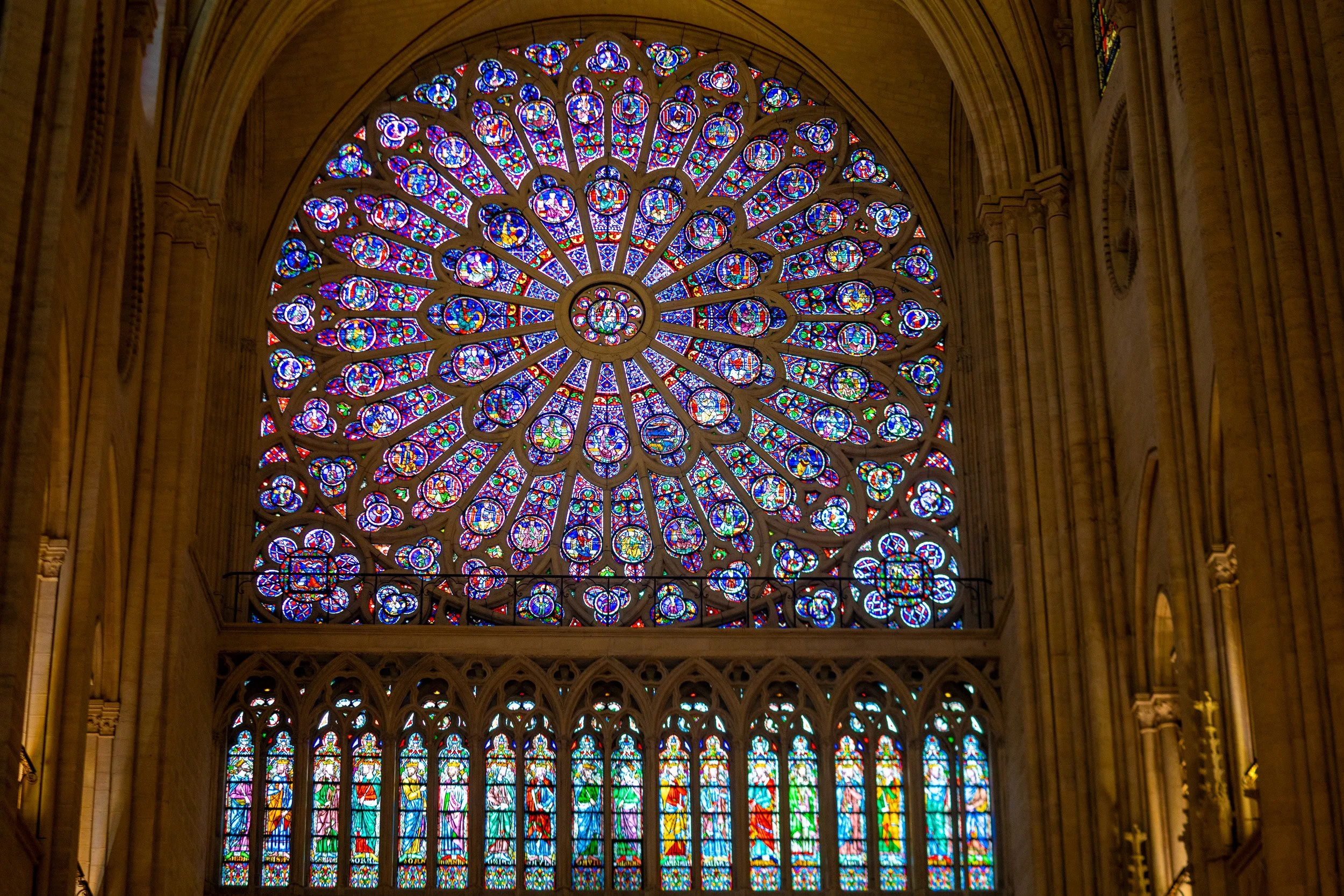 The Rose Window at Notre Dame.