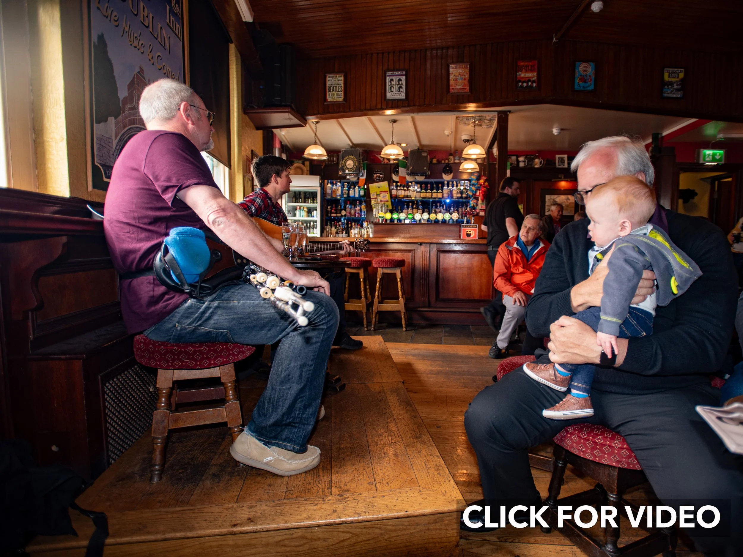 Musical pub crawl. Musicians. CLICK IMAGE FOR VIDEO. 