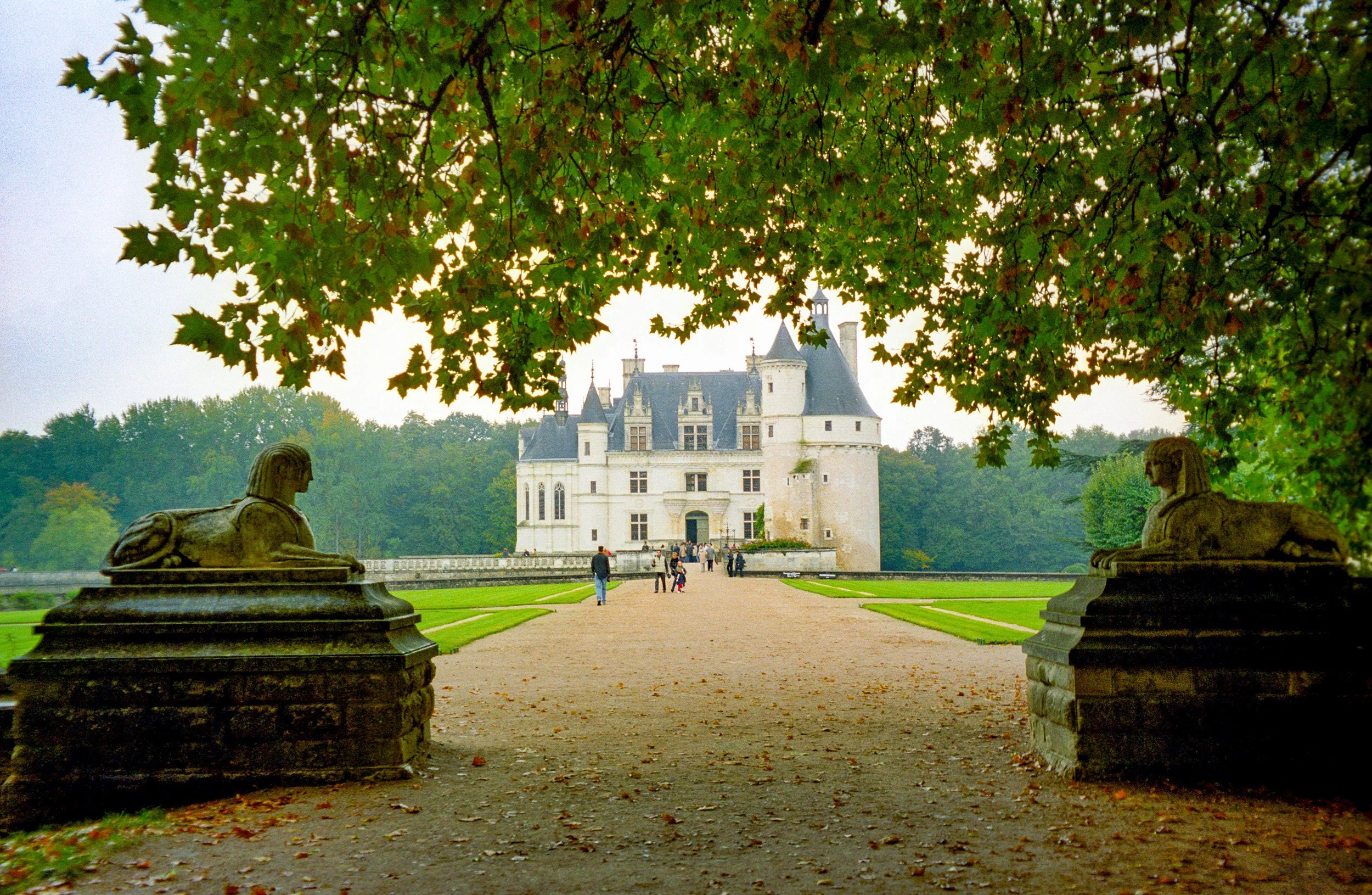 Chateau de Chenoncheax in the fog