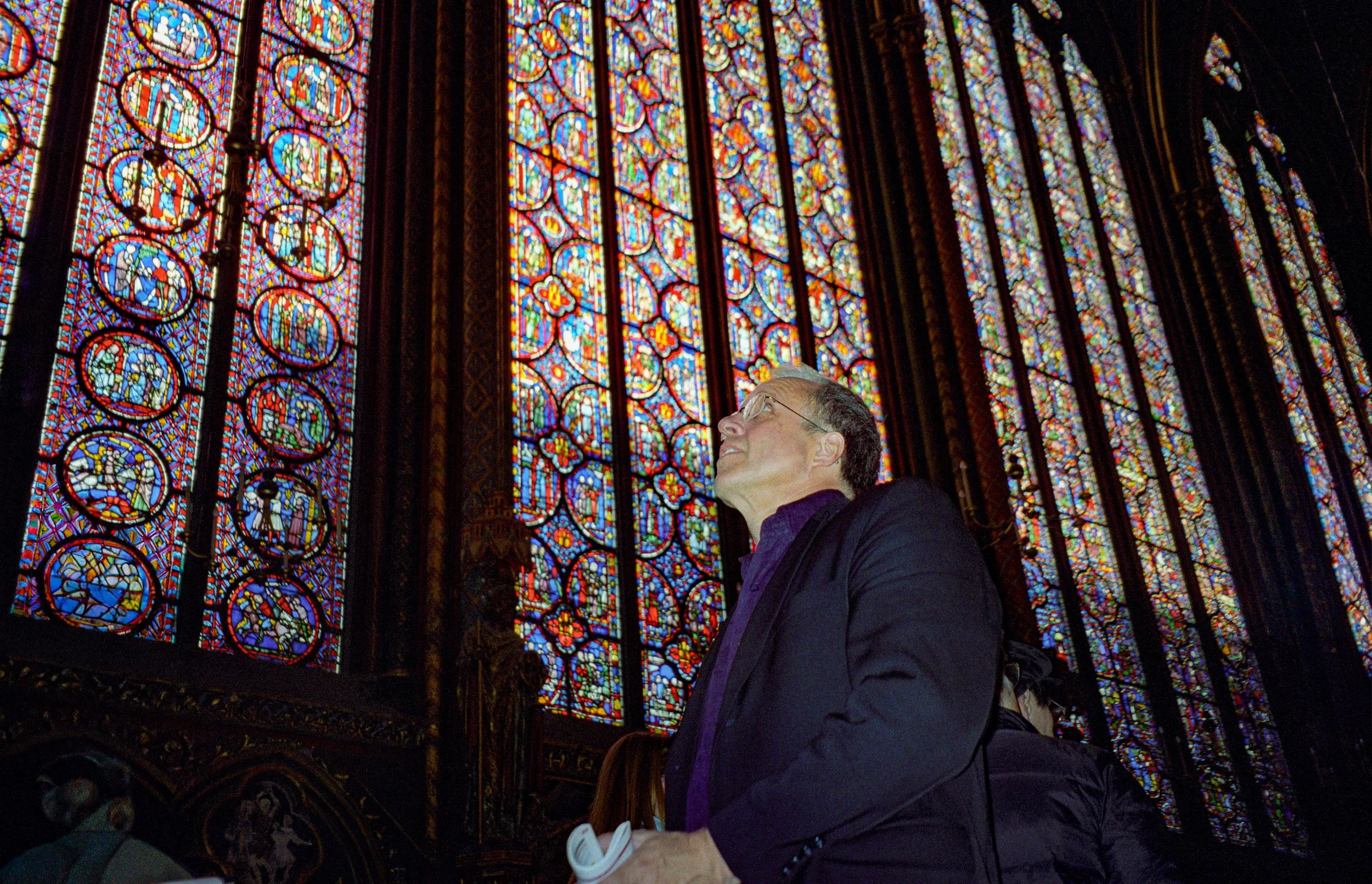 Neil studying Sainte Chapelle 