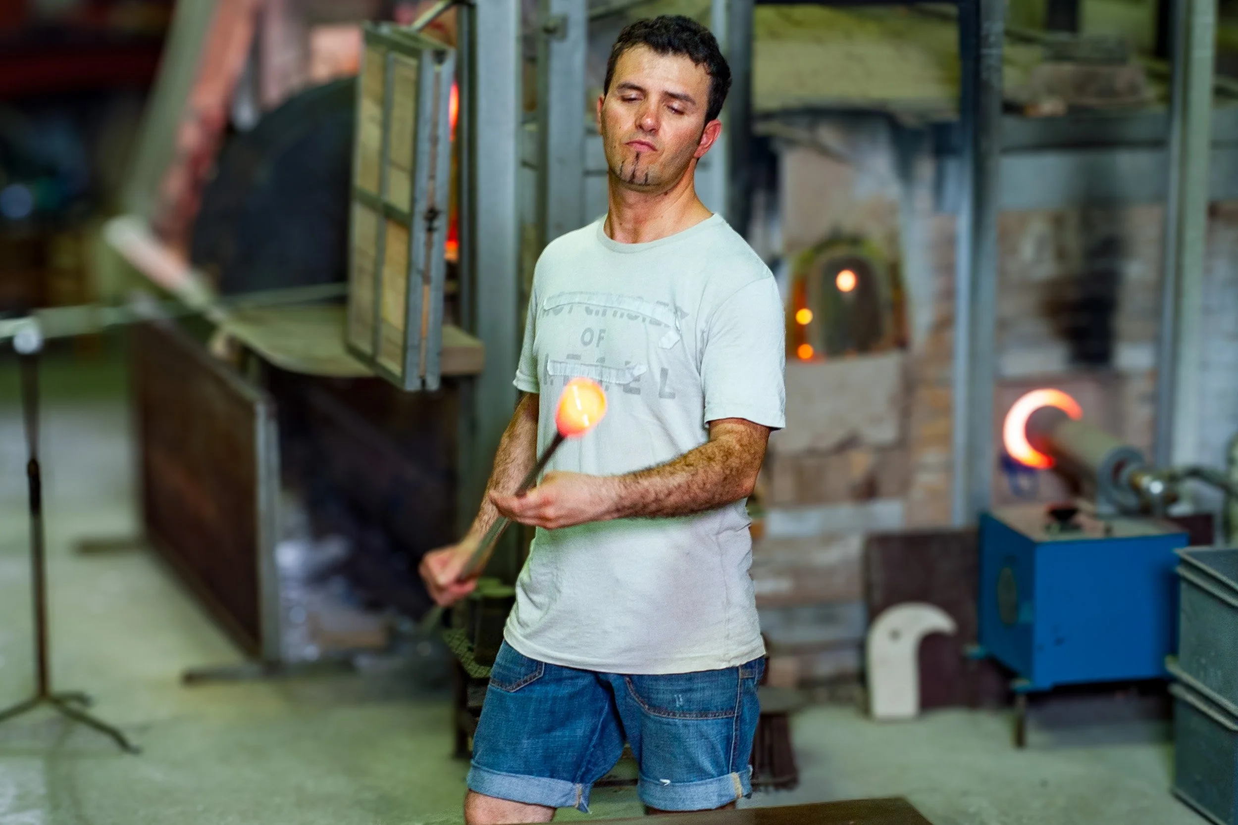 Murano glass blower