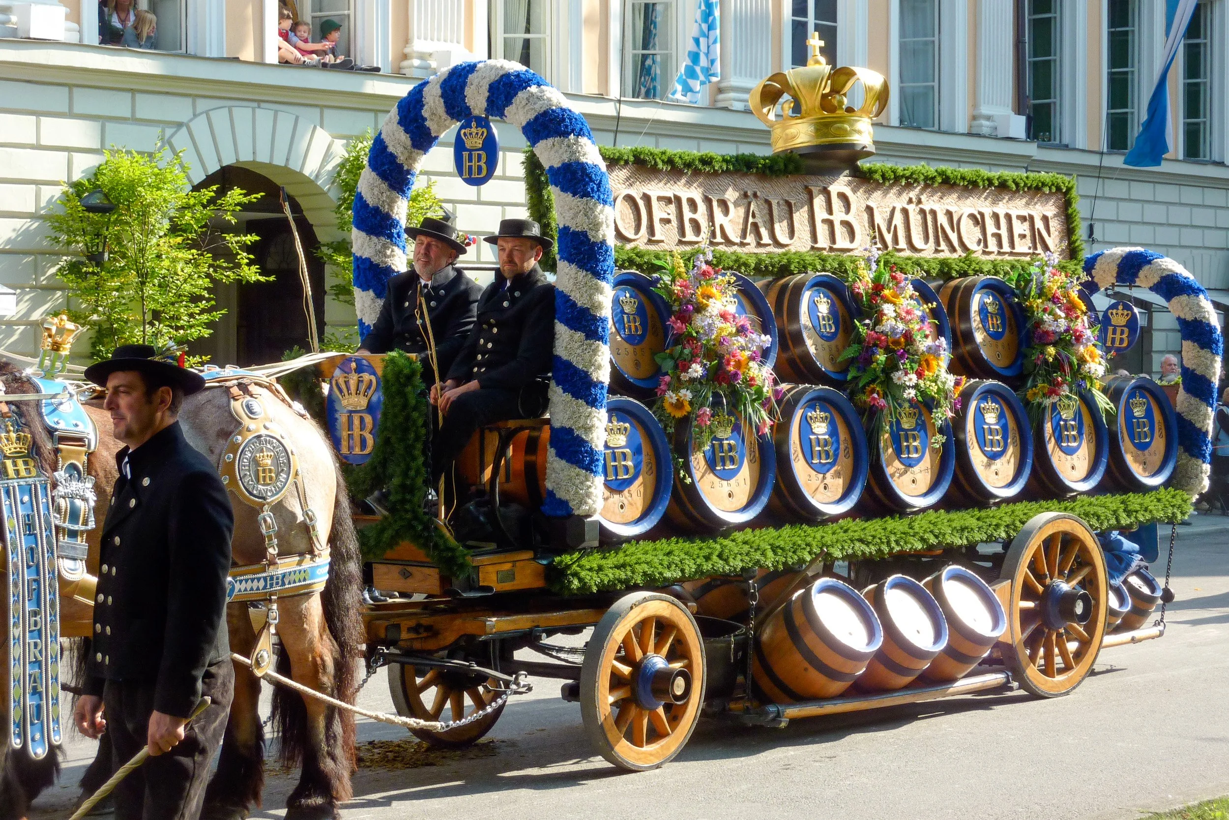 Oktoberfest parade wagon