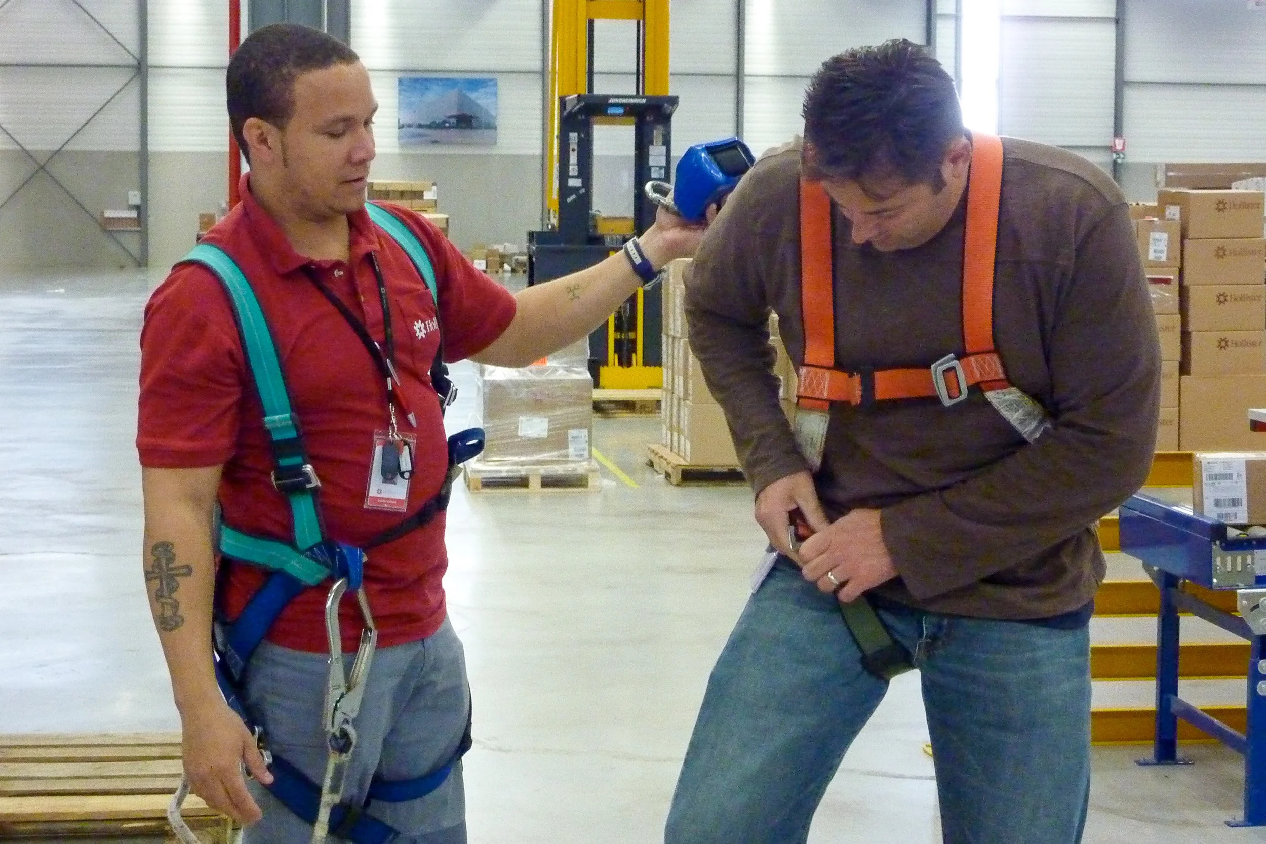 Prepping to shoot the warehouse 