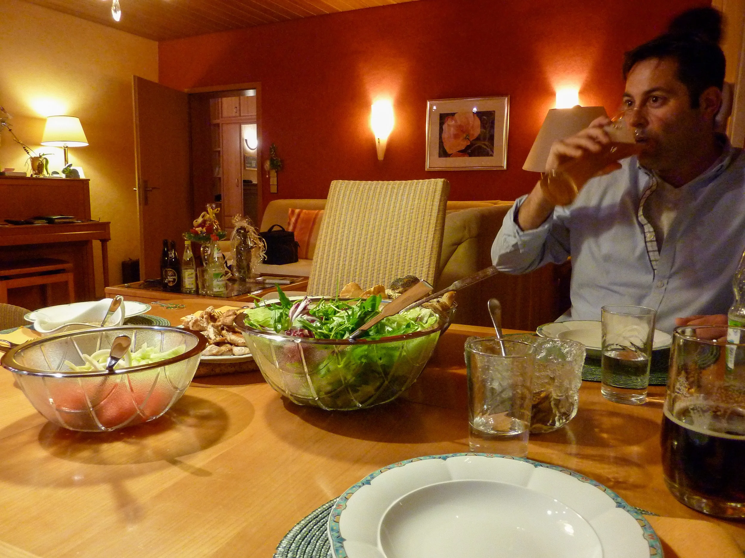 Snacking at Sepp and Rita's