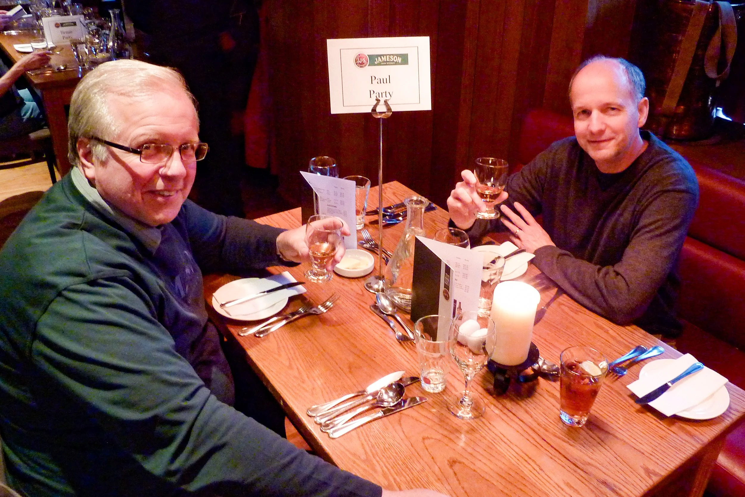 Dinner on the Jameson Tour