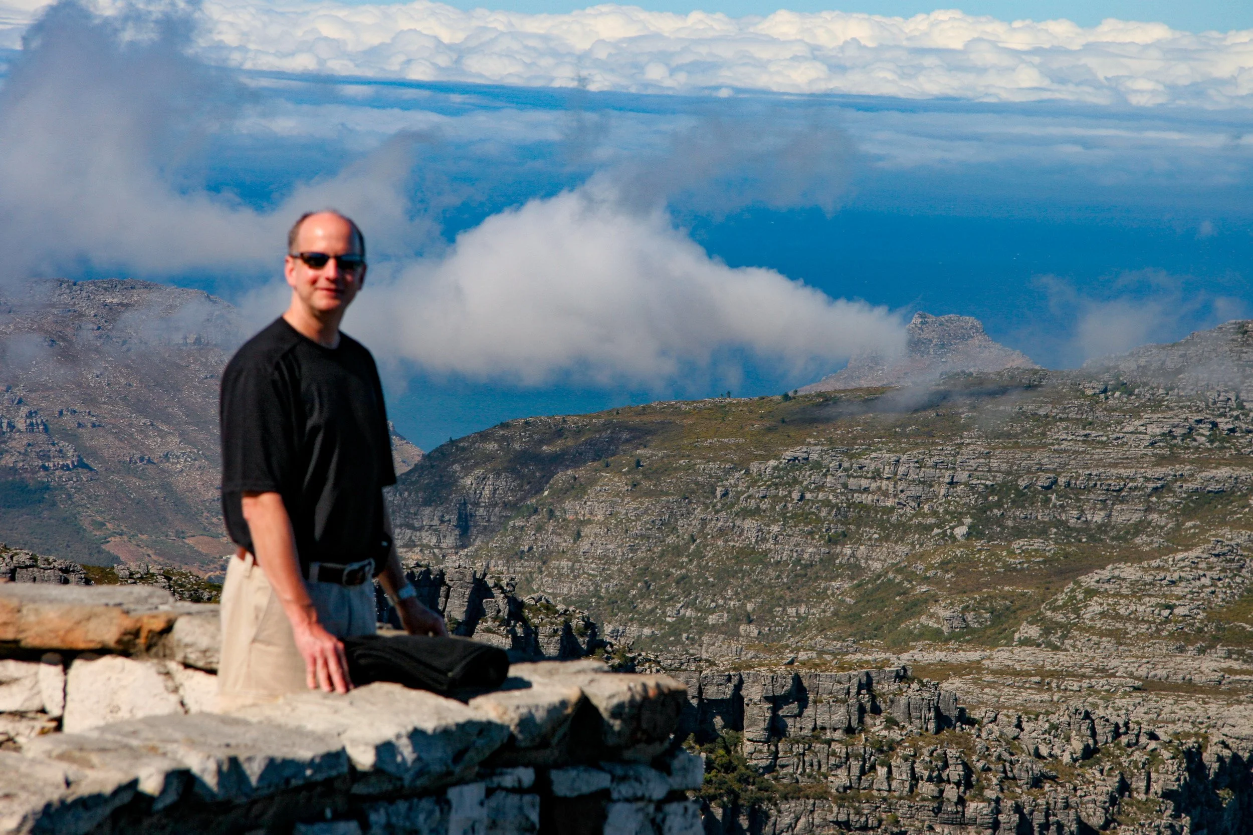 Jim surveys the landscape