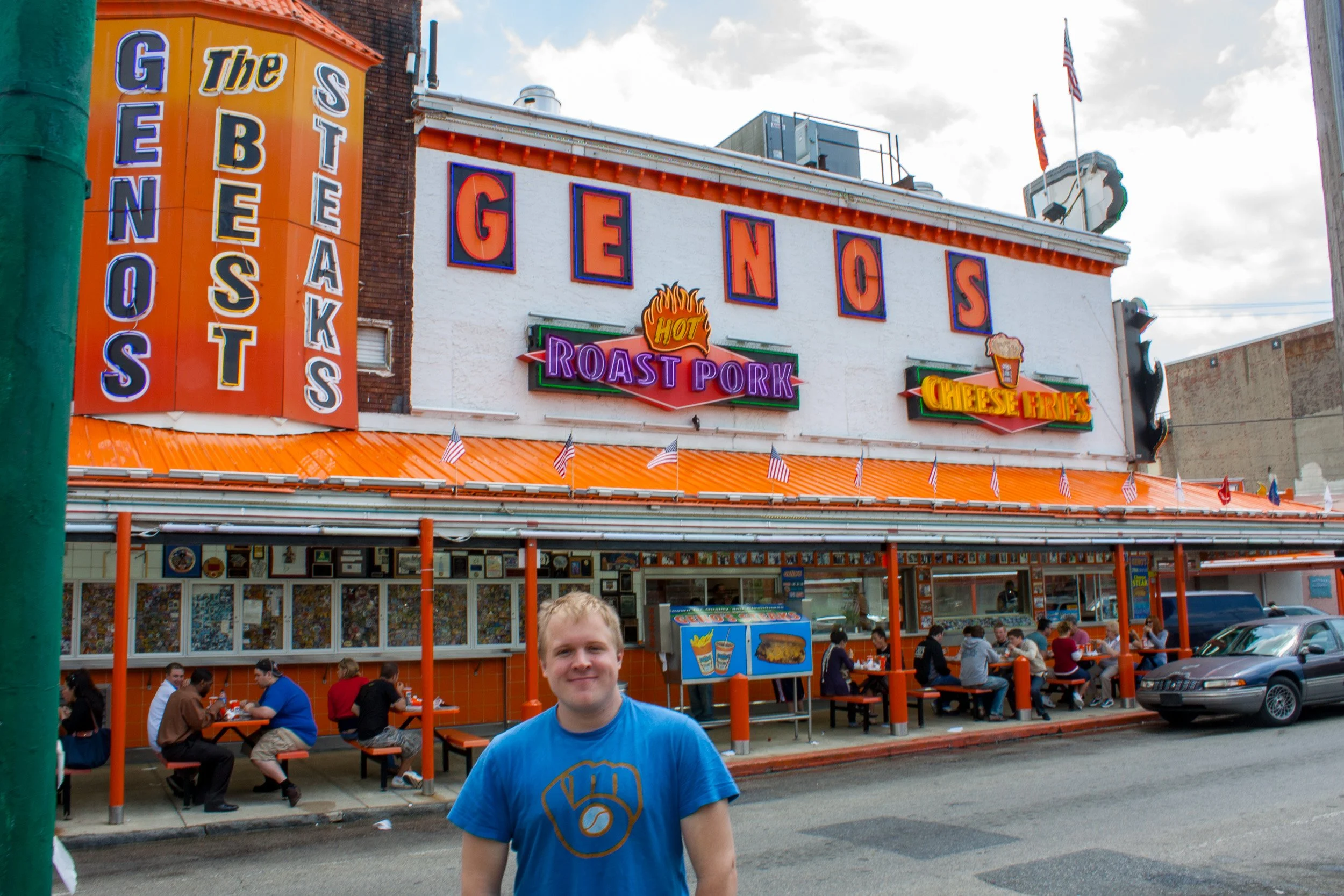 First stop in Philly - Cheese steaks
