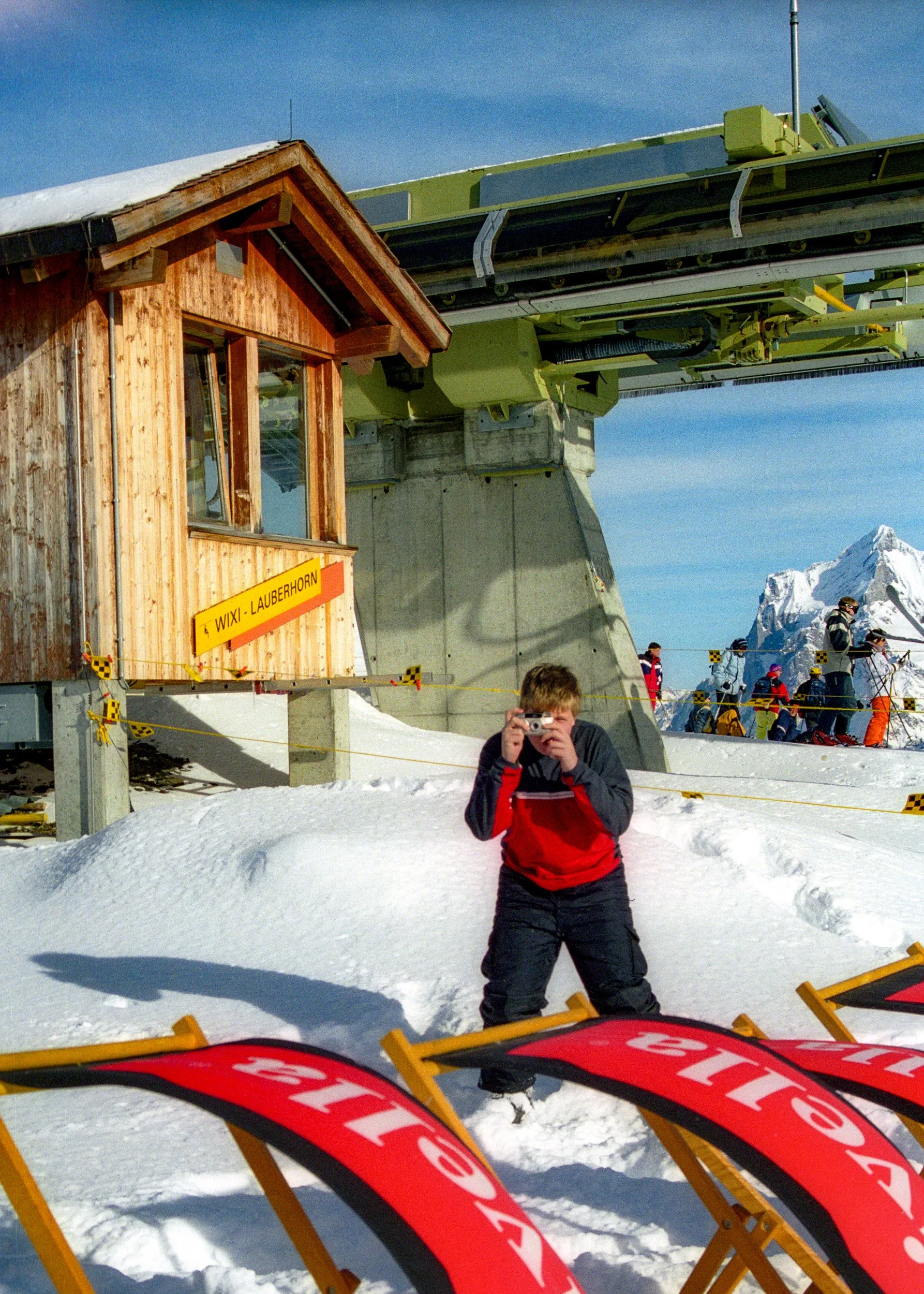 Mac grabbing some quick snaps