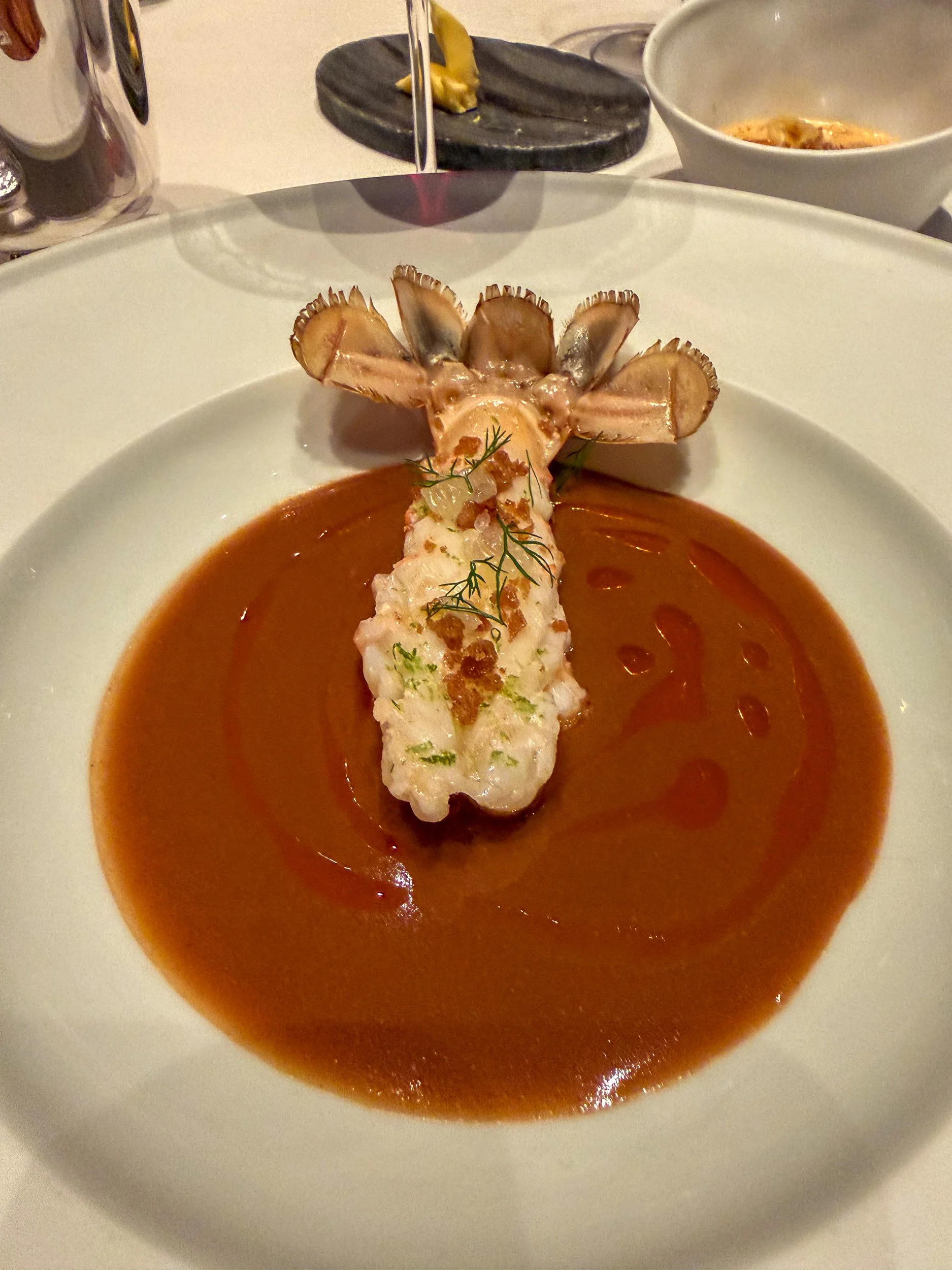 A langostine starter.