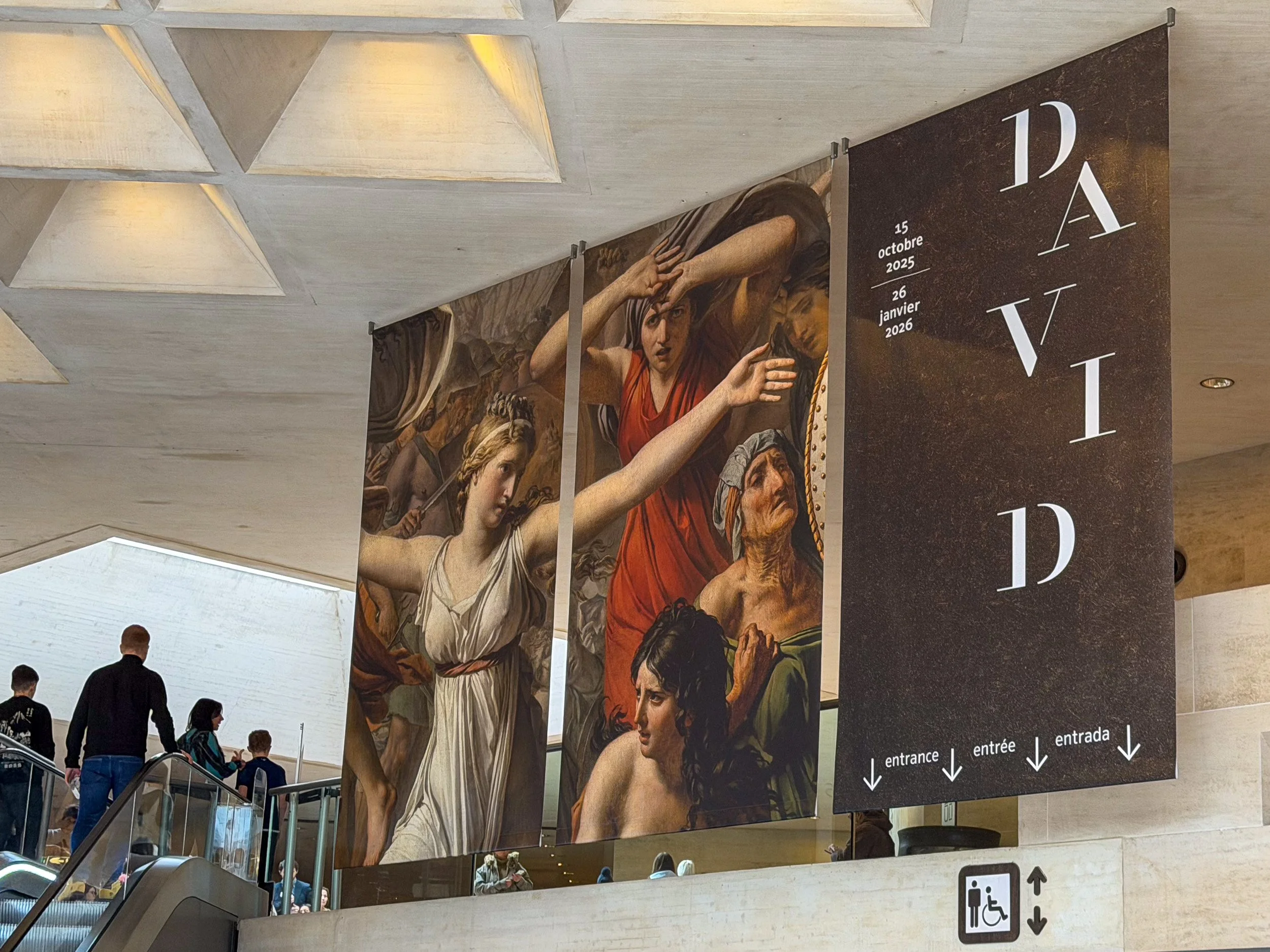 Jacques Louis David exhibit at Le Louvre..