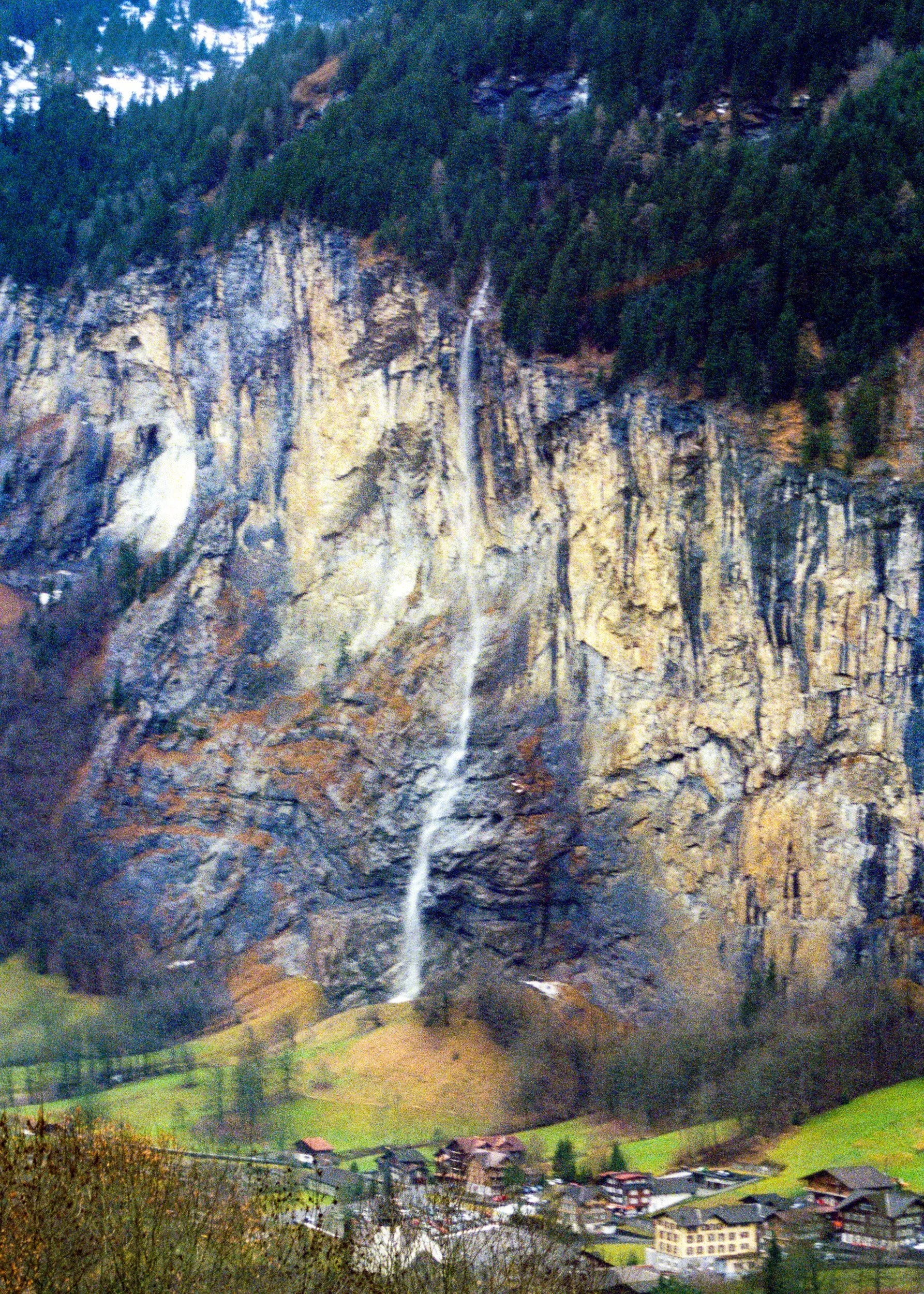 Lauterbrunnen Valley waterfall