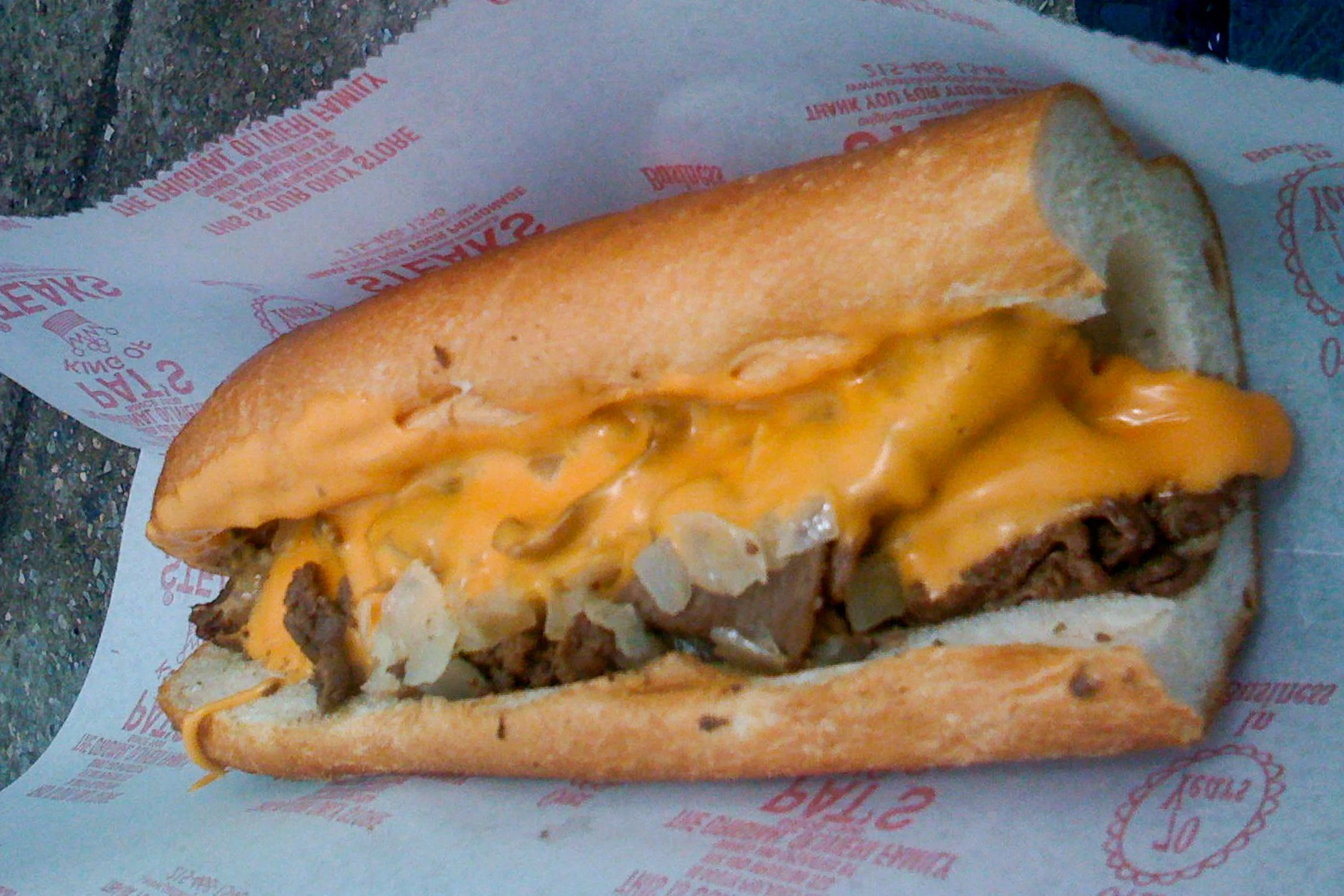 Cheese steak lunch