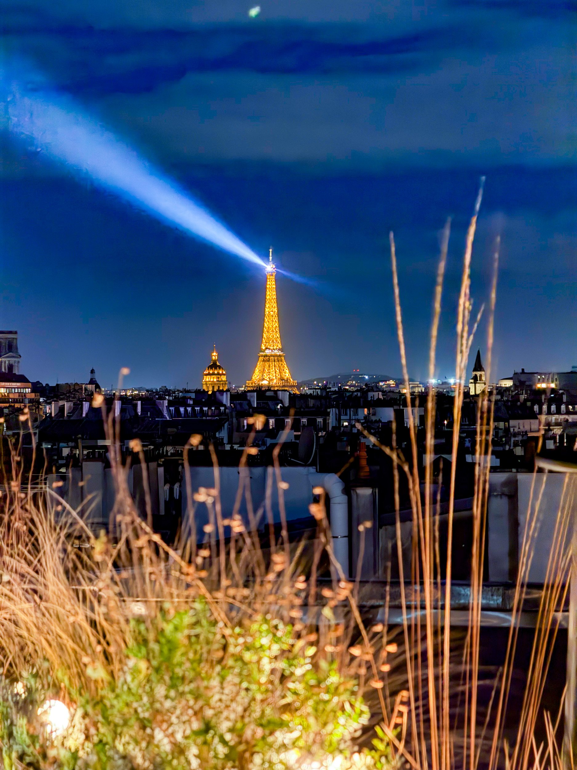 The beacon welcoming us back to the city of light.