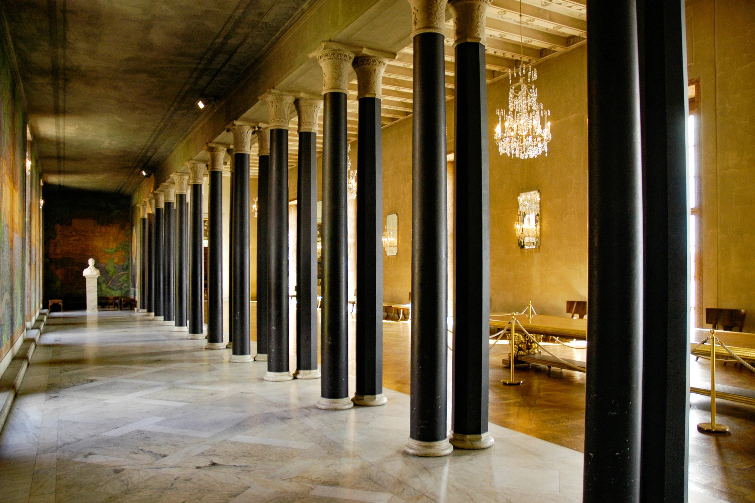 Stockholm City Hall pillars