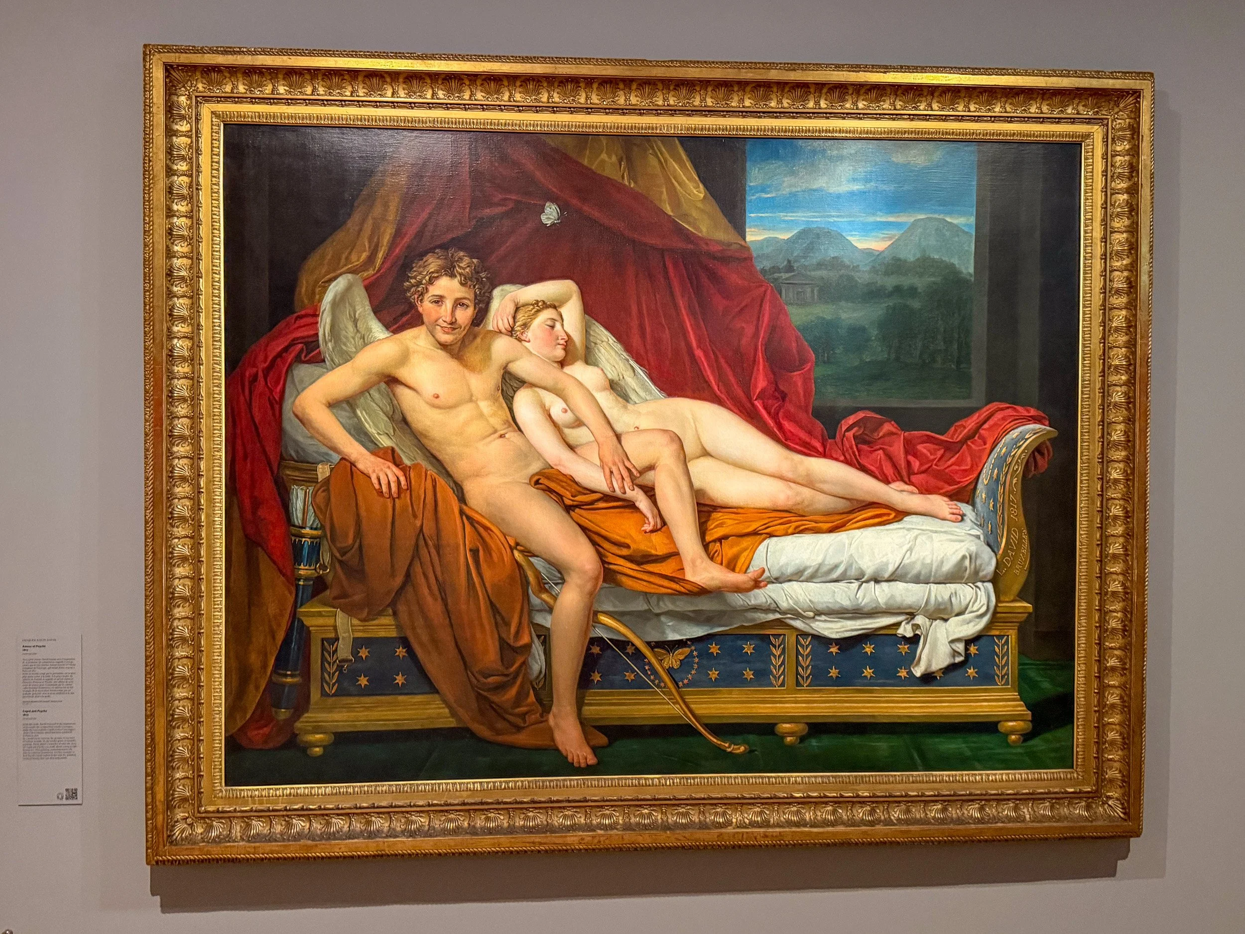 Jacques Louis David at Le Louvre - Cupid and Psyche.
