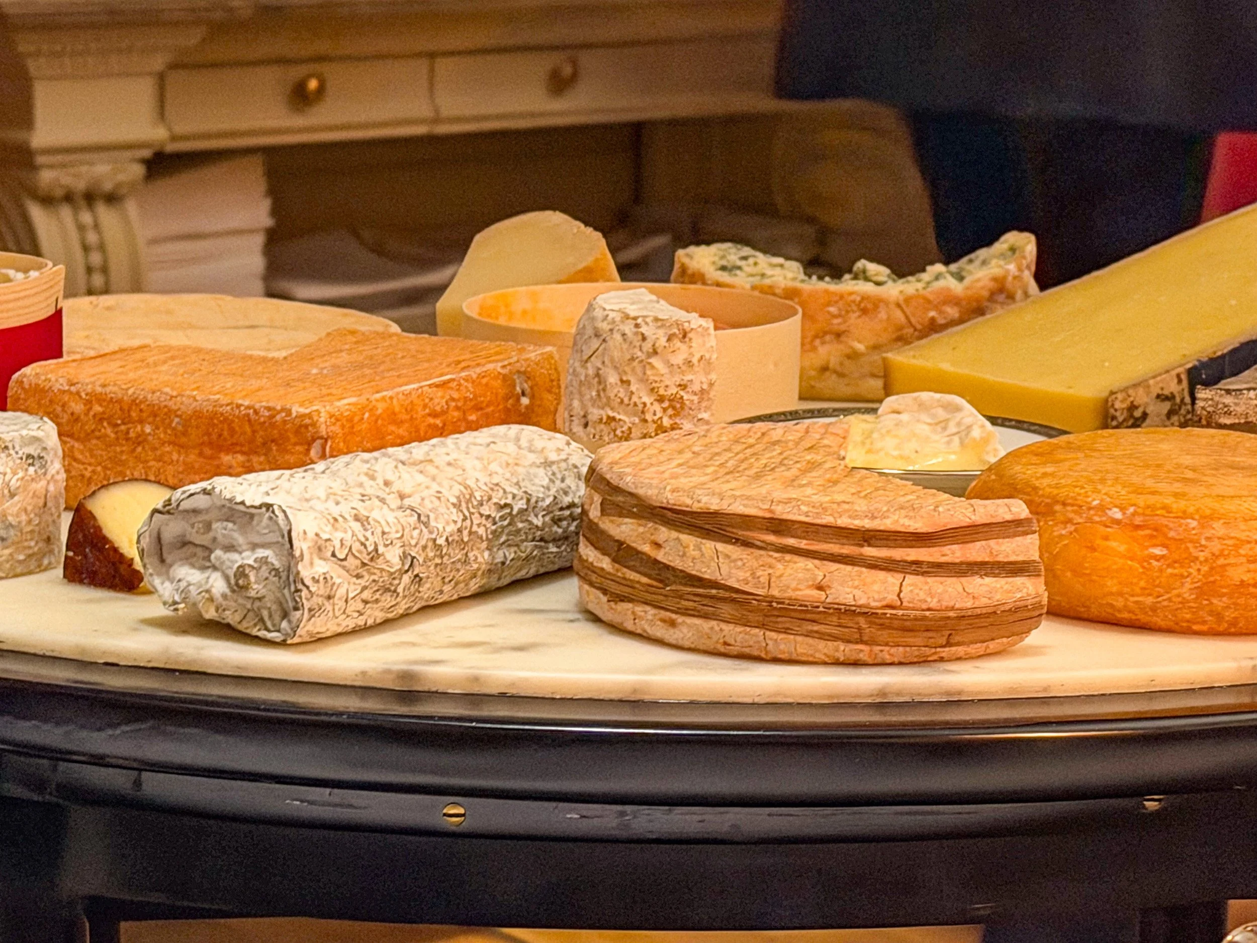 Choices. Choices. Cheese board at L’Ambroisie.