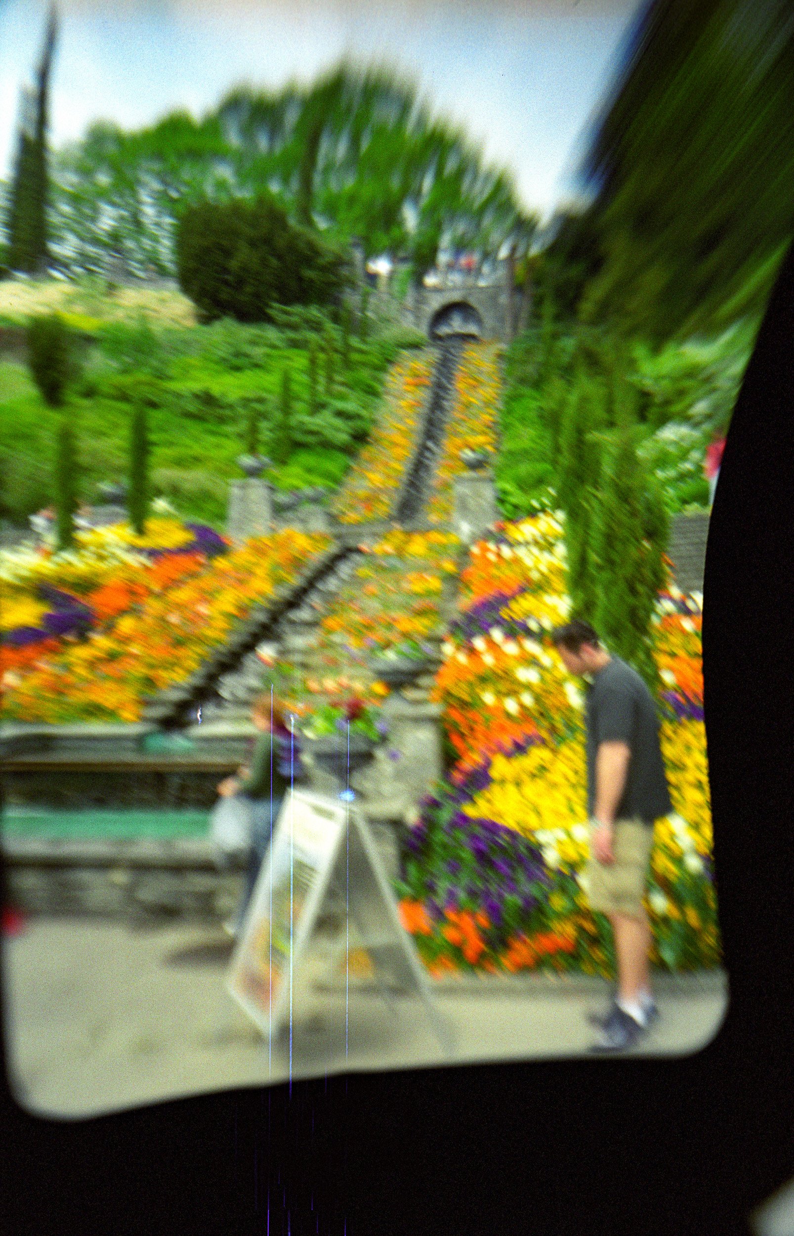 Minau. (Island in the Bodensee) (Film slipped sprockets)