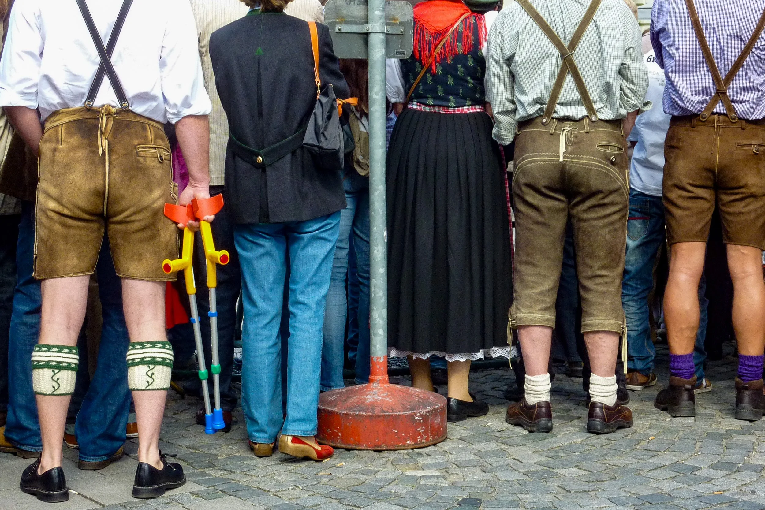 Oktoberfest parade lederhosen